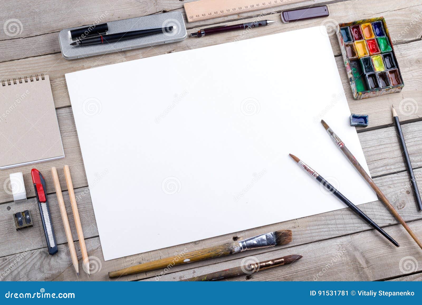artist, illustrator or calligrapher workplace
