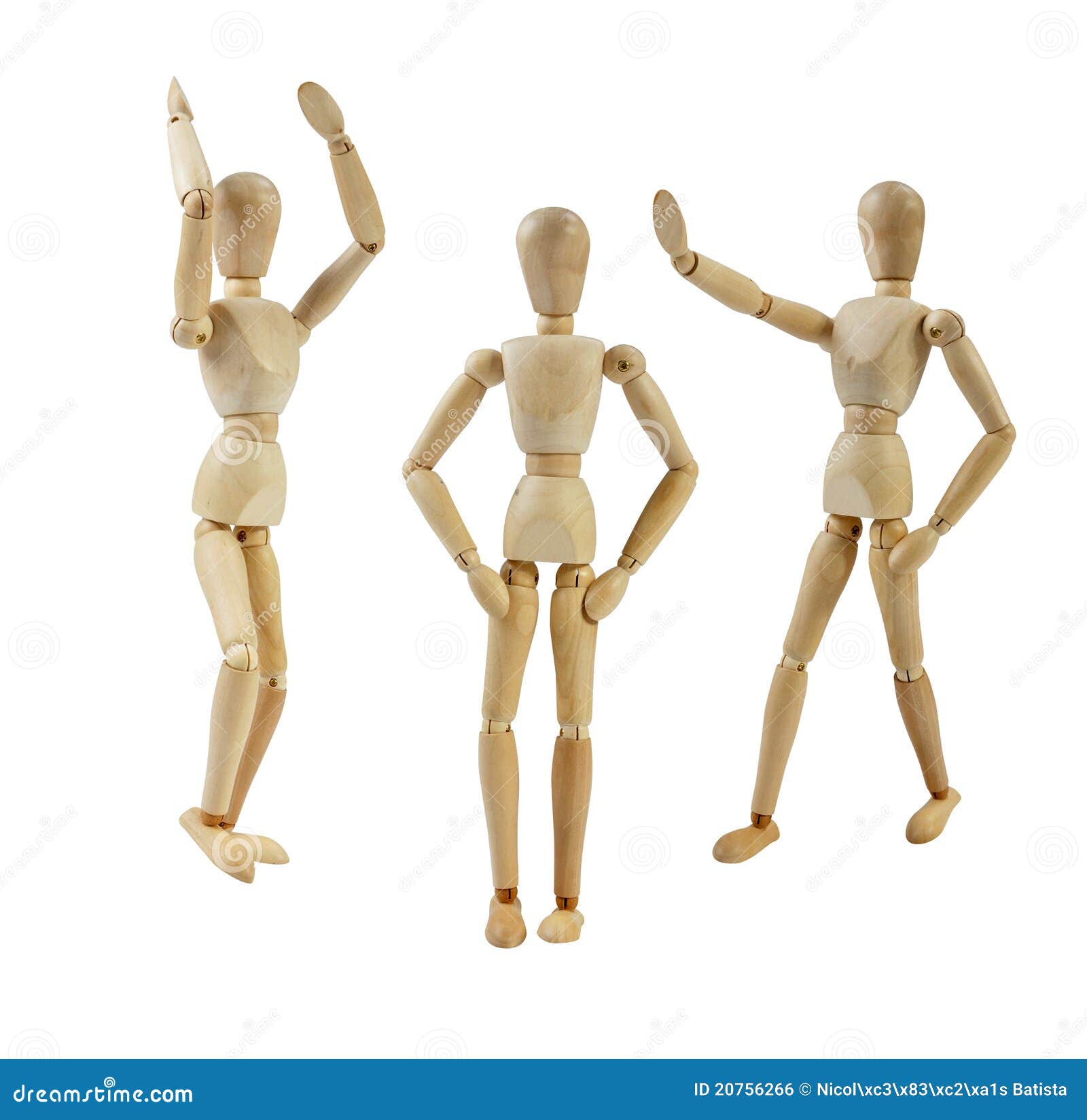 Artist Mannequin Laughing Royalty Free Stock Image - Image 
