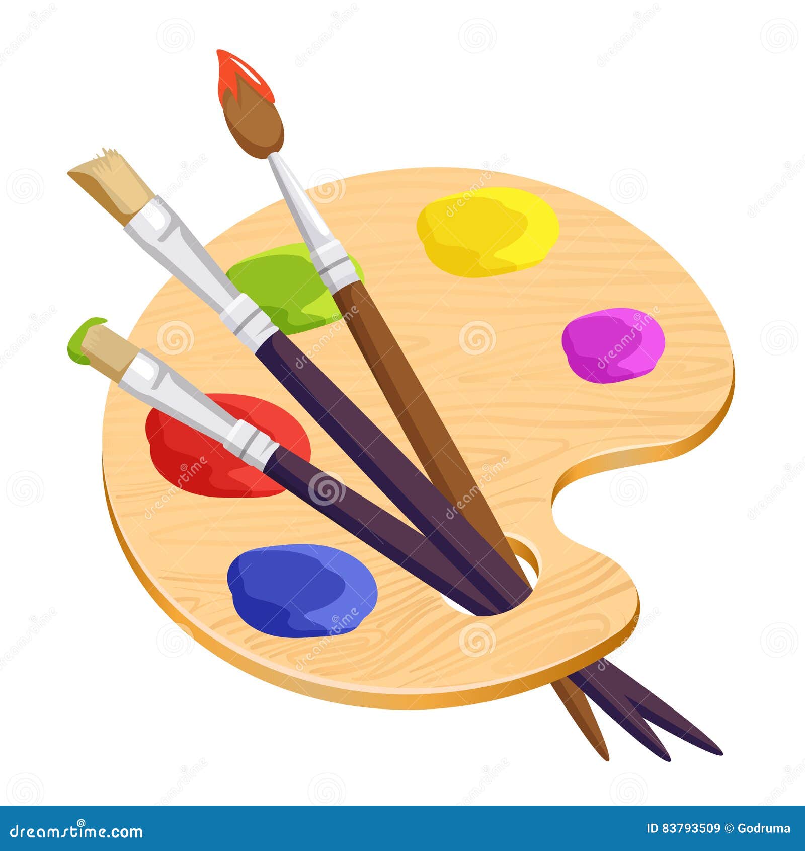 Paint Pallets Stock Illustrations – 90 Paint Pallets Stock Illustrations,  Vectors & Clipart - Dreamstime