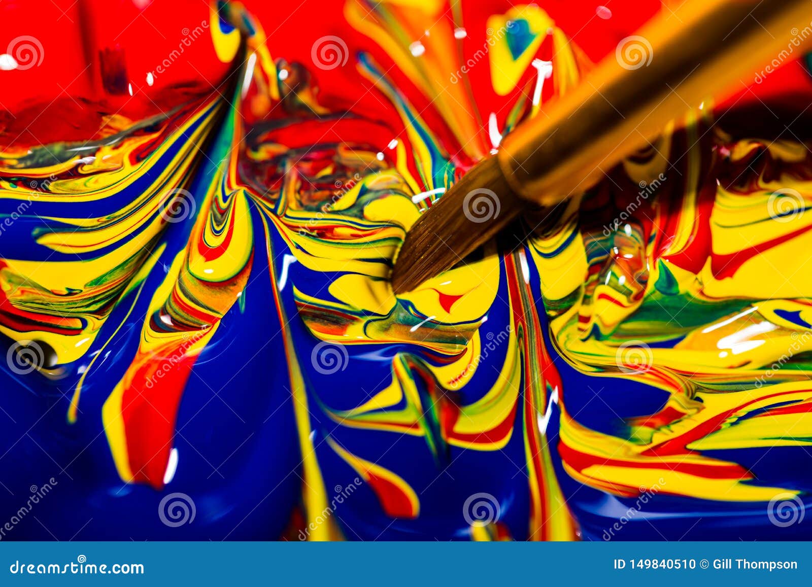 Three Primary Colors Red, Blue, Yellow on a White Background Stock Image -  Image of artistic, plastic: 172659689