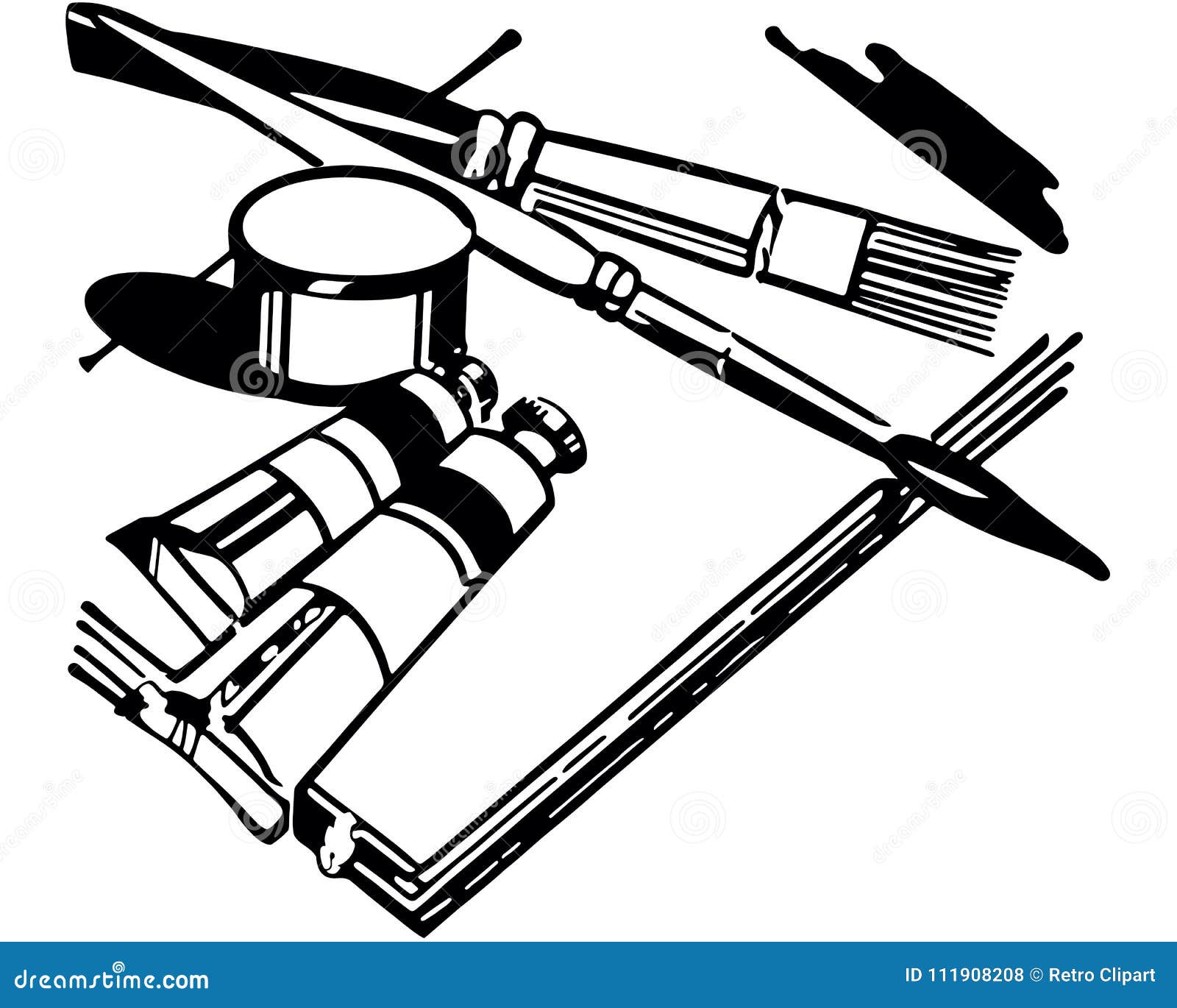 Artists Equipment Stock Illustration Illustration Of Artists