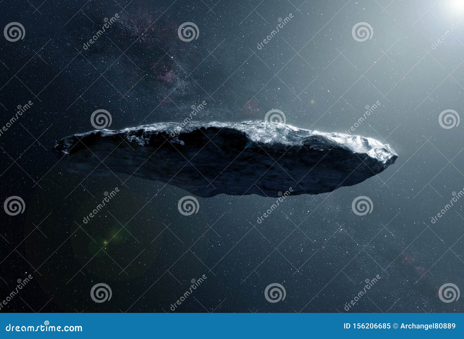 a huge gray asteroid in deep space. s of this image were furnished by nasa