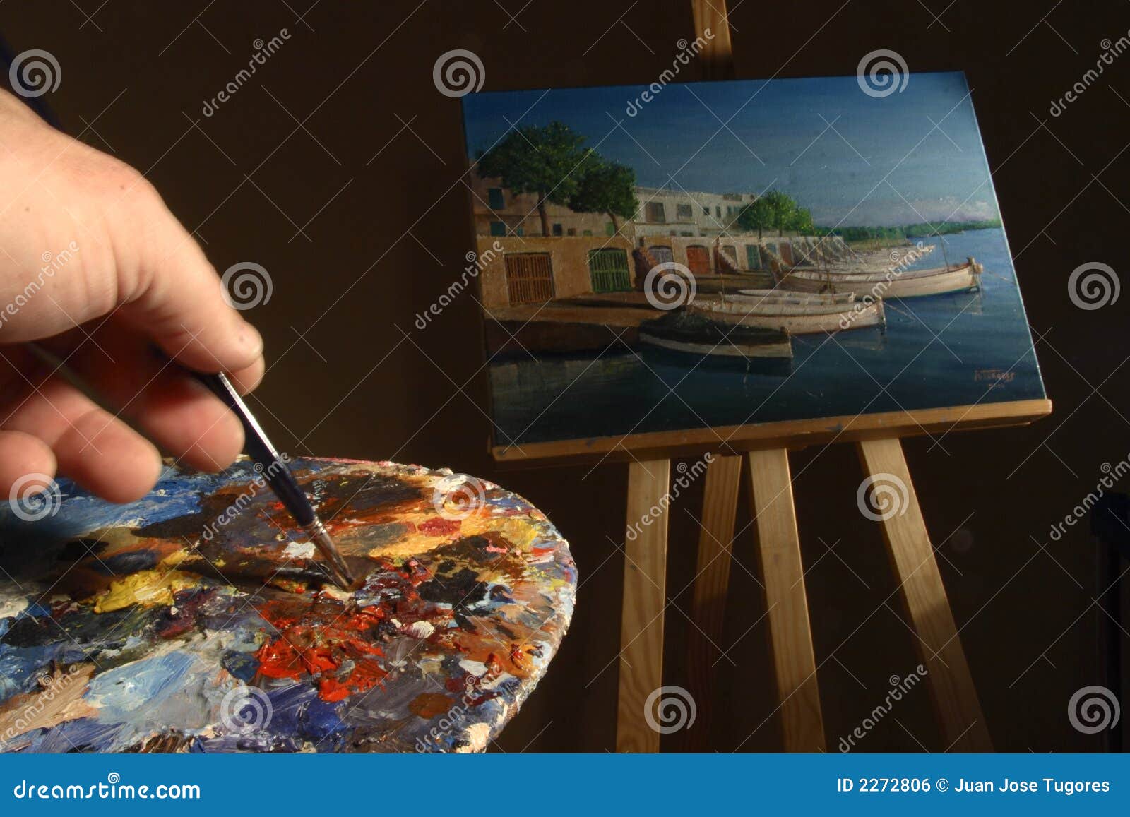 Artist s masterpiece stock photo. Image of artistic, hobbies 2272806