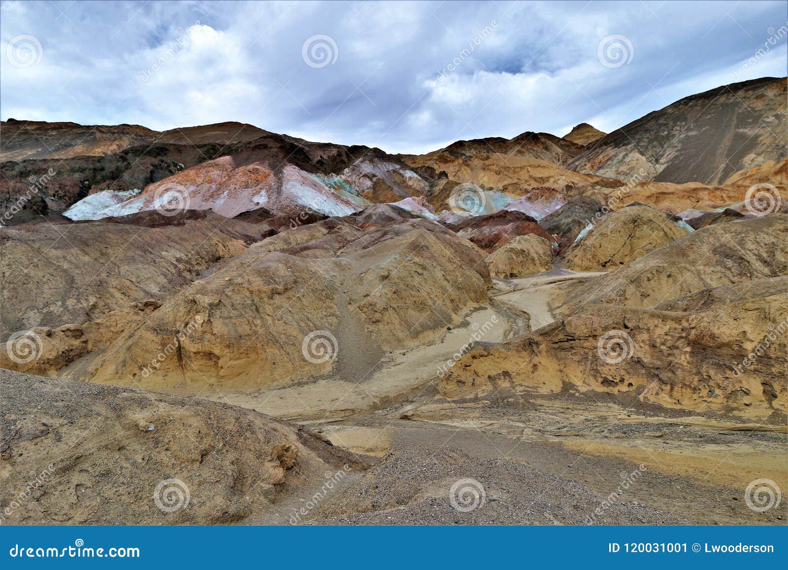 Artist`s Palette In Death Valley Stock Image Image of