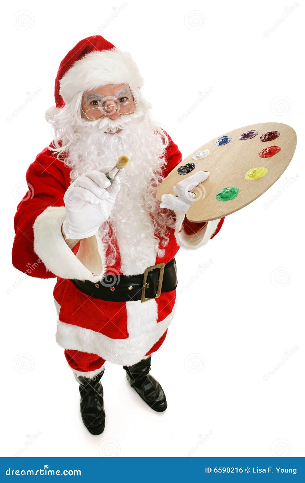 Artist Santa Claus Royalty Free Stock Image Image 6590216