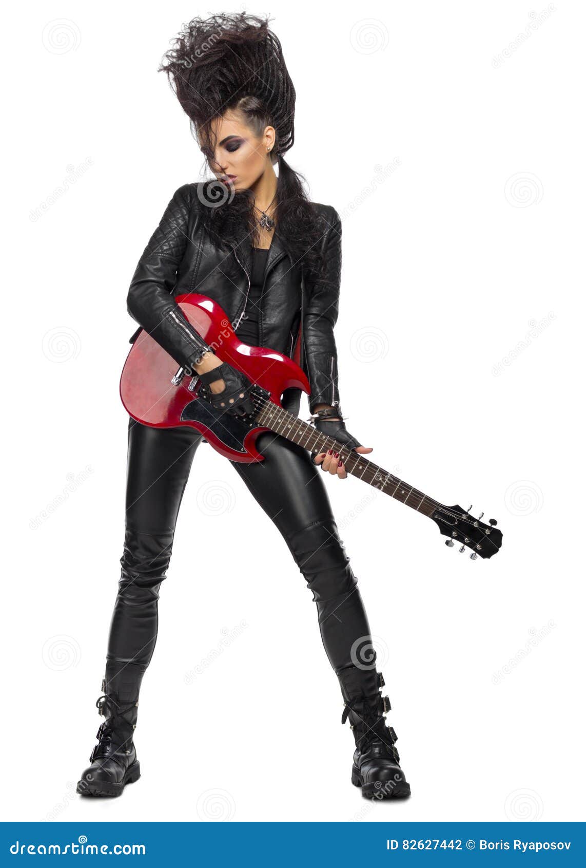 Artiste De Hard  Rock  De Jeune Femme  Photo stock Image 