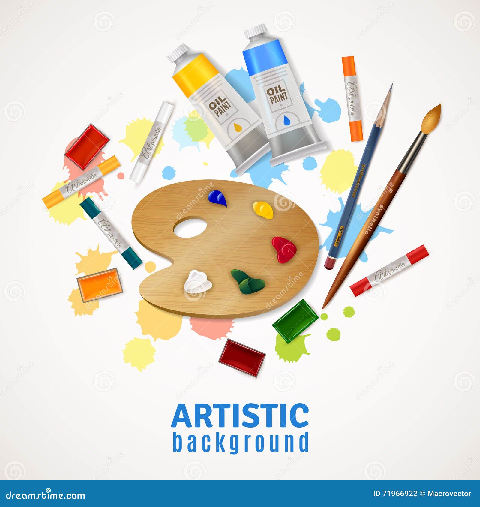 Paint board design, Art creativity tool and work theme Vector illustration  Stock Vector Image & Art - Alamy