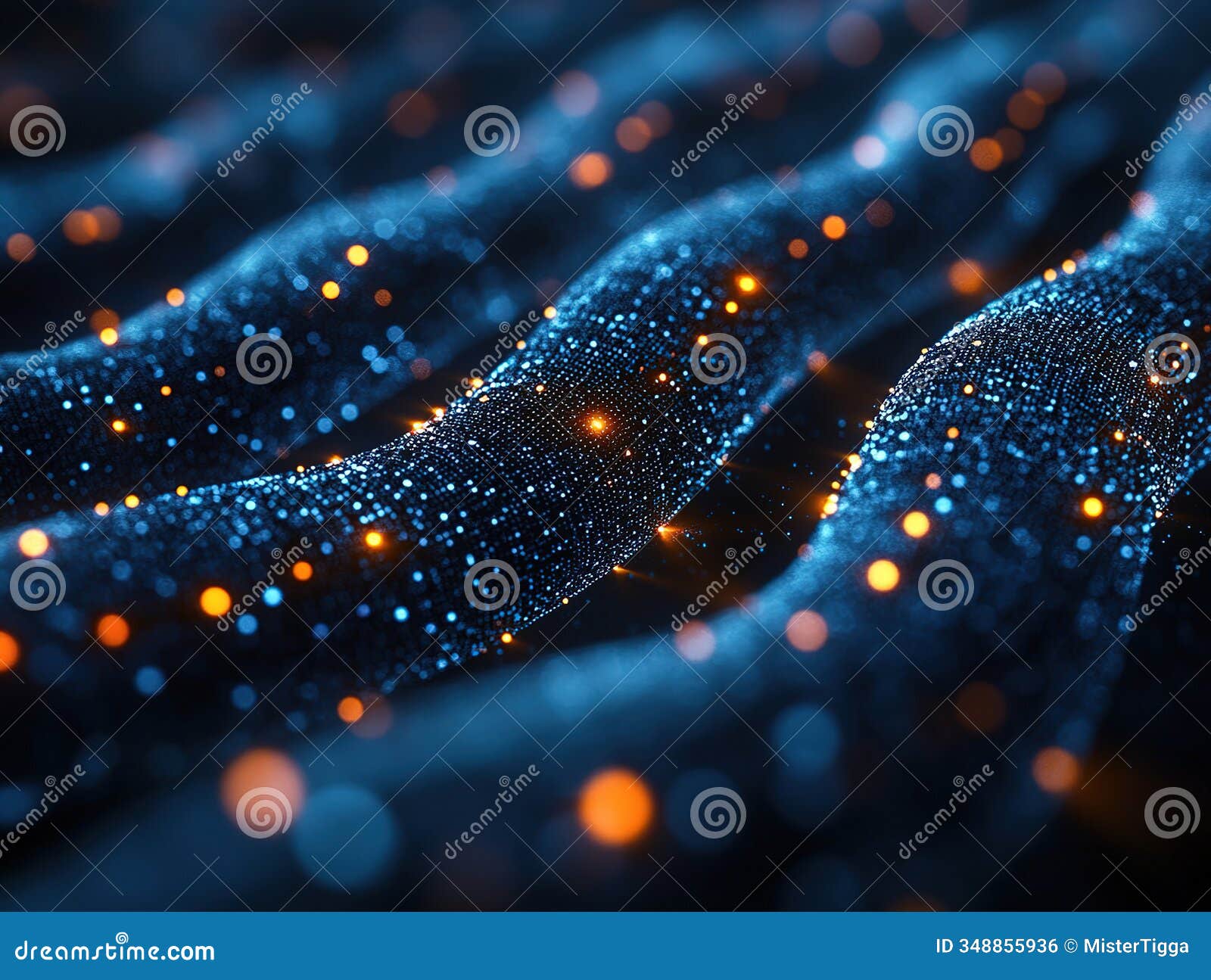 artistic depiction of a stylized neural network or brain circuitry, with interconnected lines and dots resembling