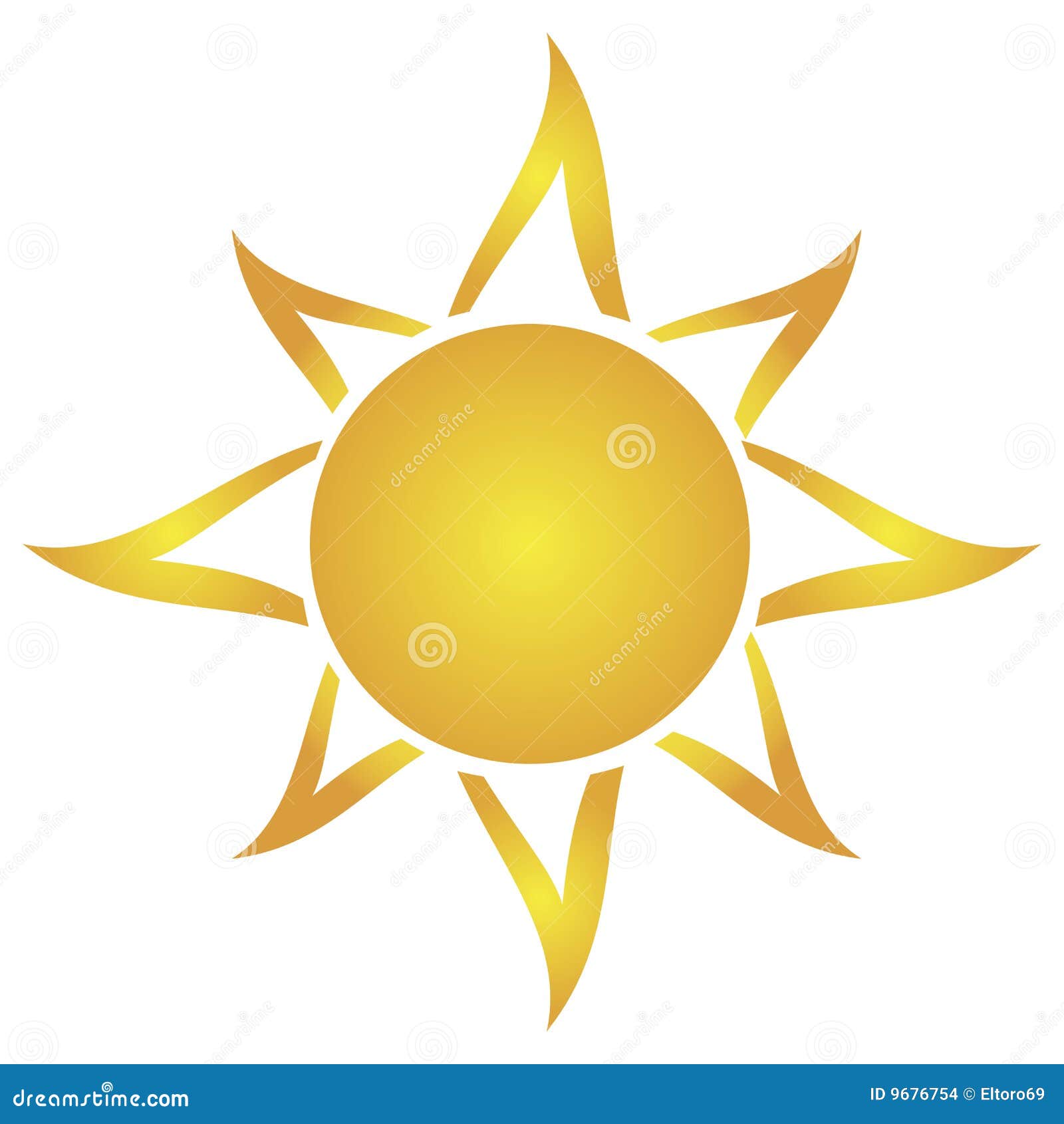 Artistic drawing sun stock vector. Illustration of clip - 9676754