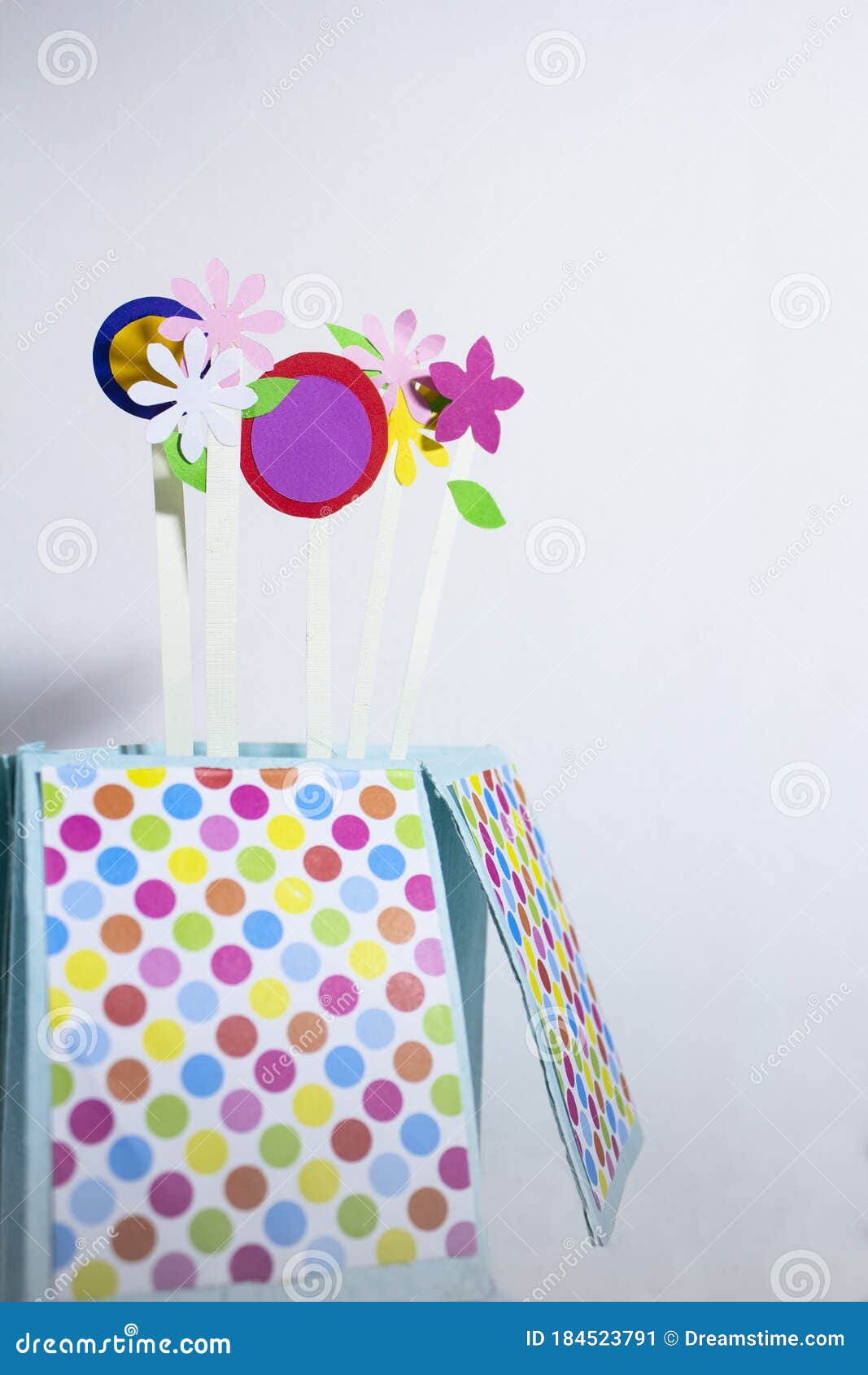 artistic flowers paper anniversary card craft