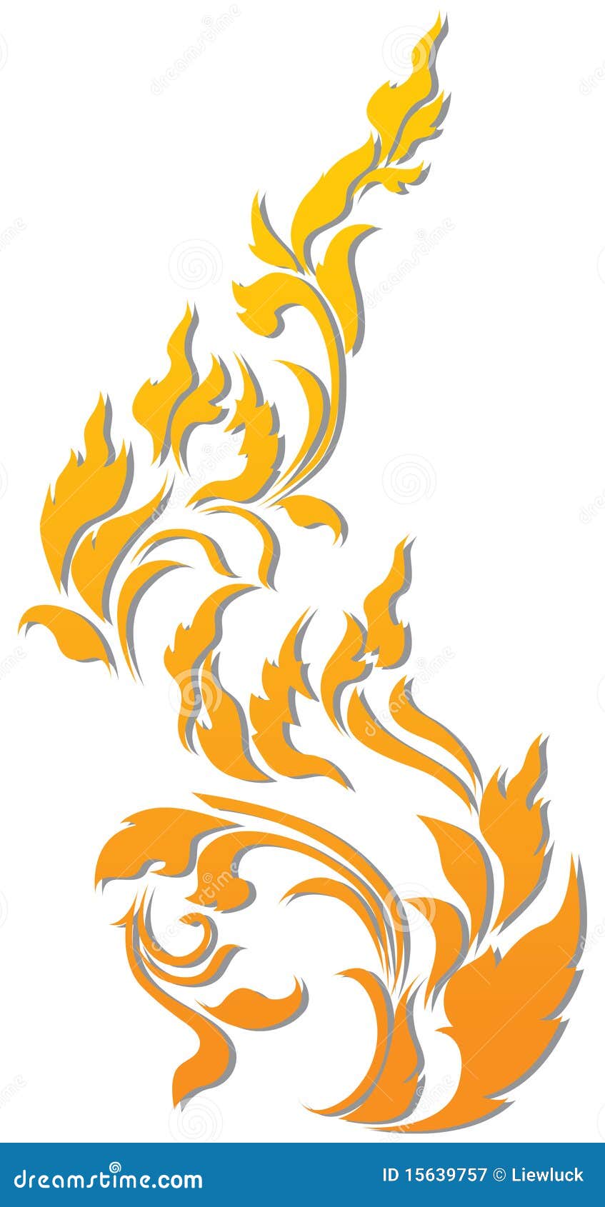 Artistic of line thai stock vector. Illustration of design - 15639757