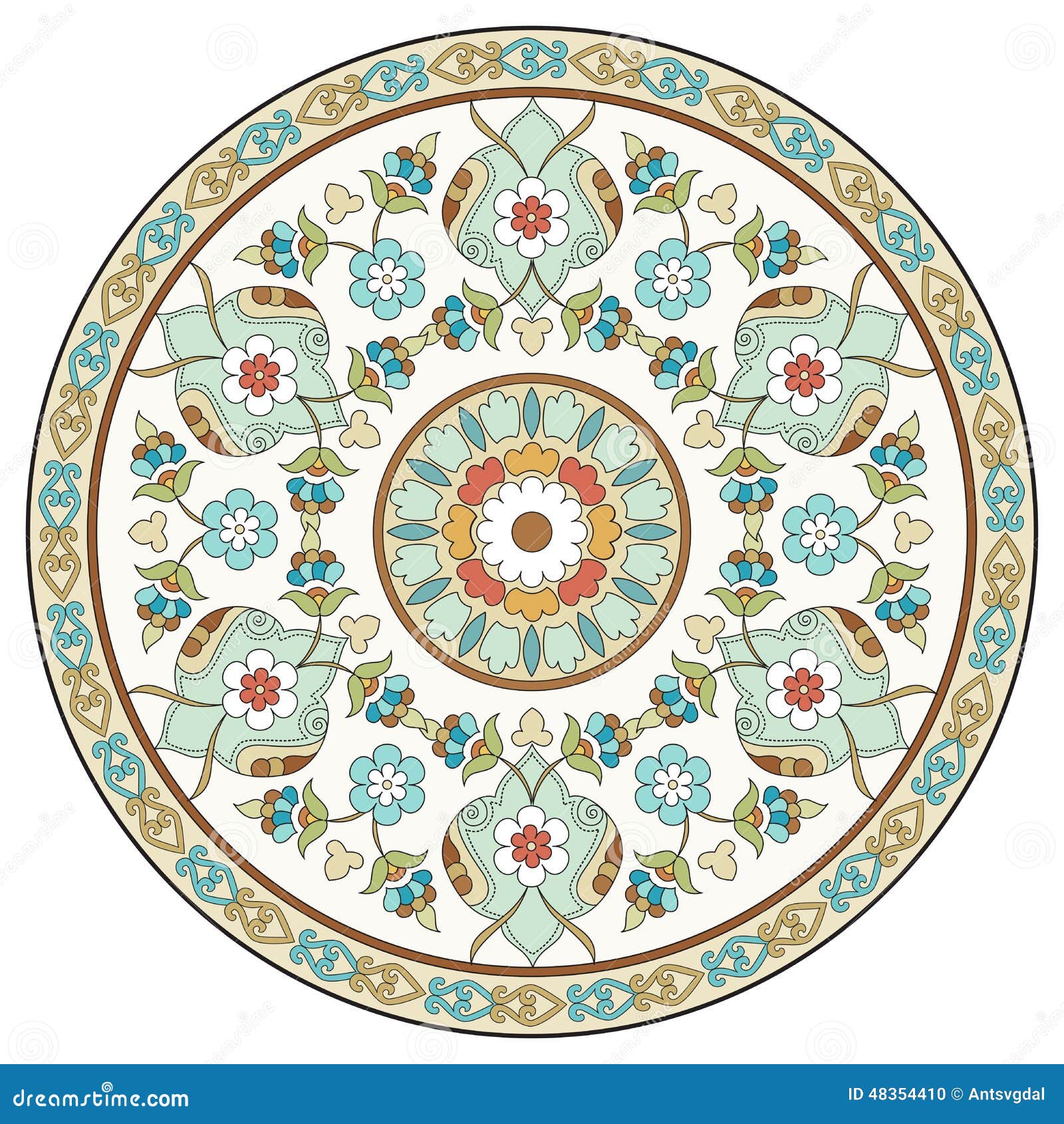 artistic ottoman pattern series ten