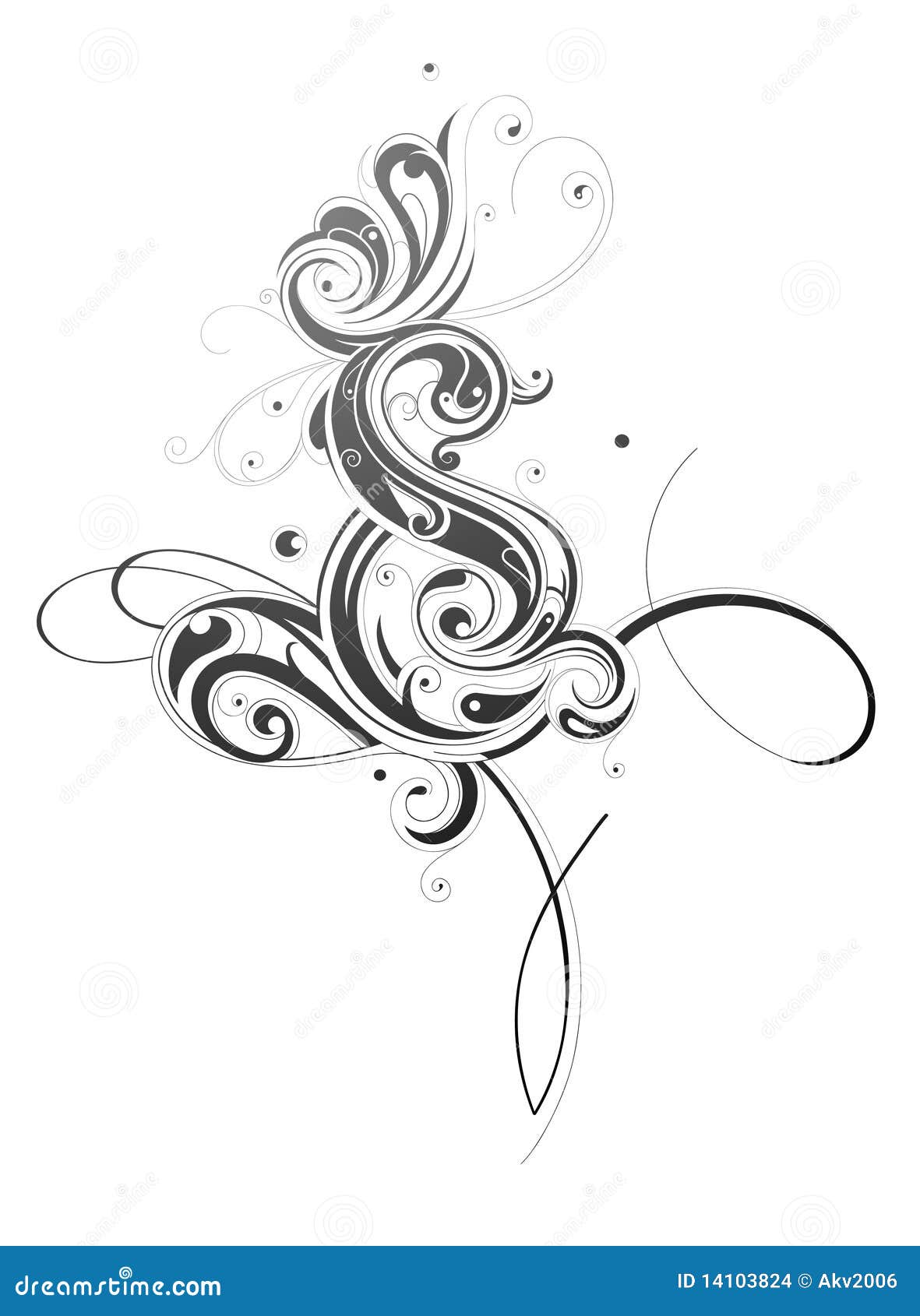 Artistic shape stock vector. Illustration of curls, background - 14103824