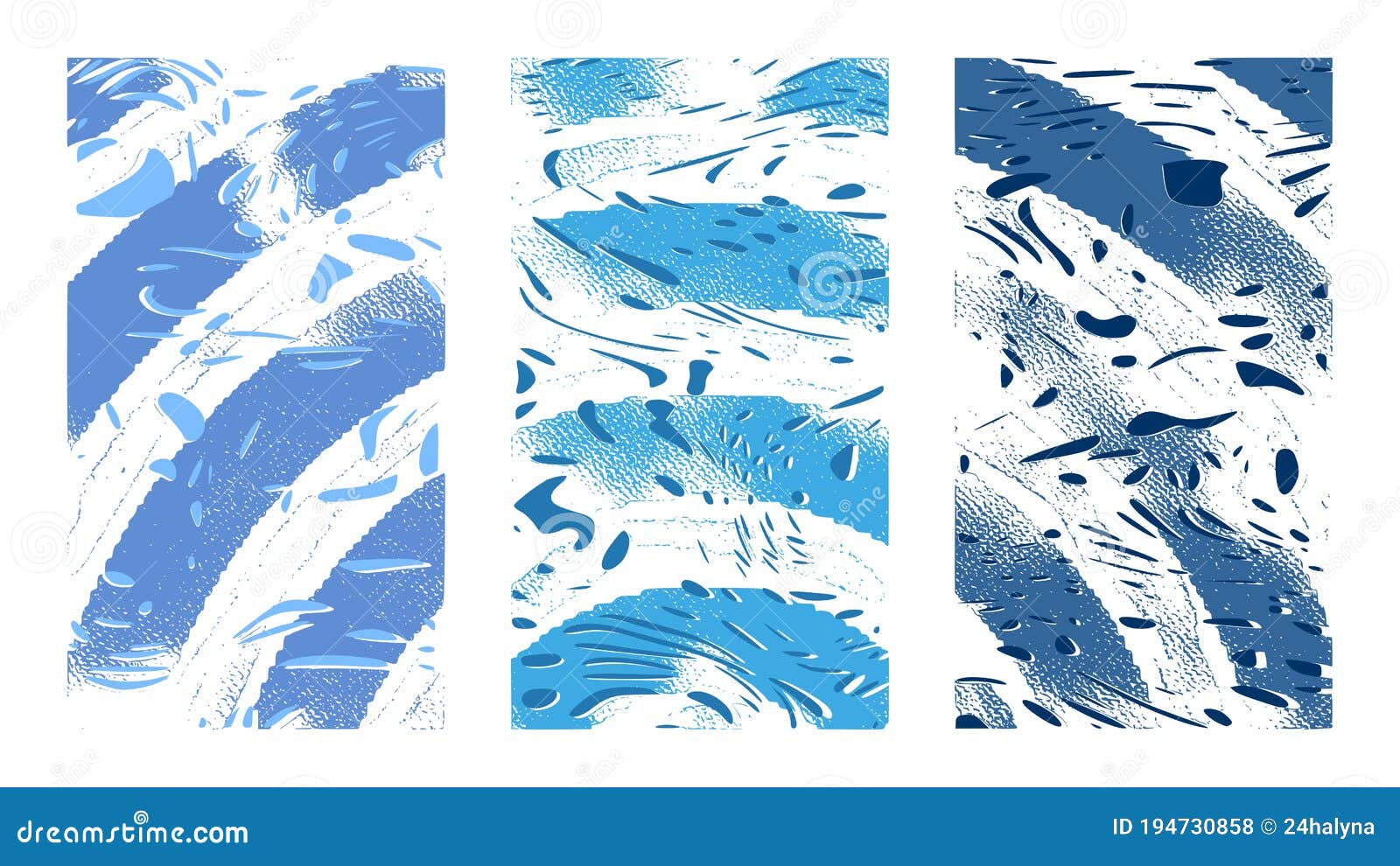 artistic winter sketchy backgrounds. snowy windows. blurred background, drawn  . blue particles, brush strokes o