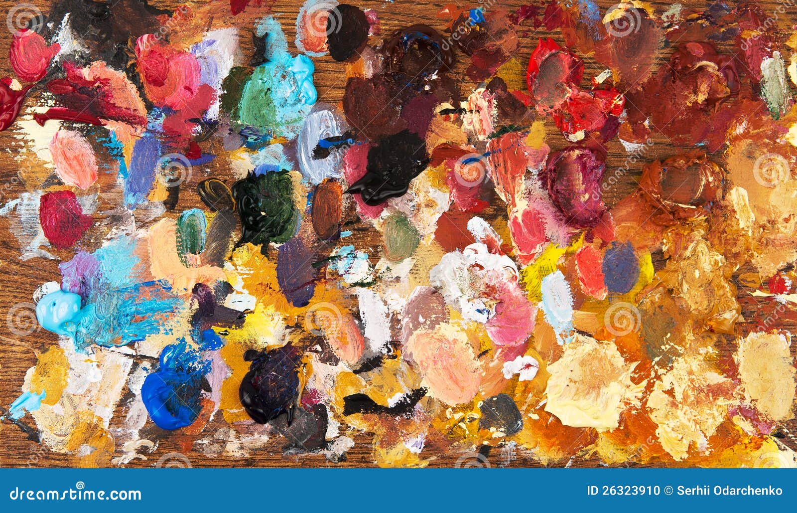 Artists Acrylic Painting Palette Stock Photo Image of enjoyment