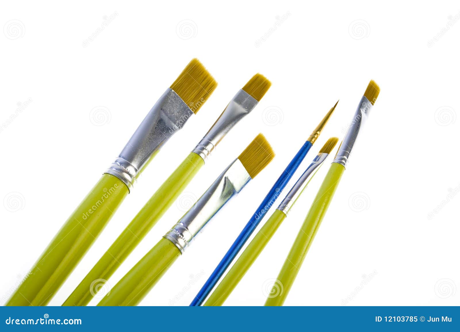 Artists paint brushes stock image. Image of brush, watercolor 12103785