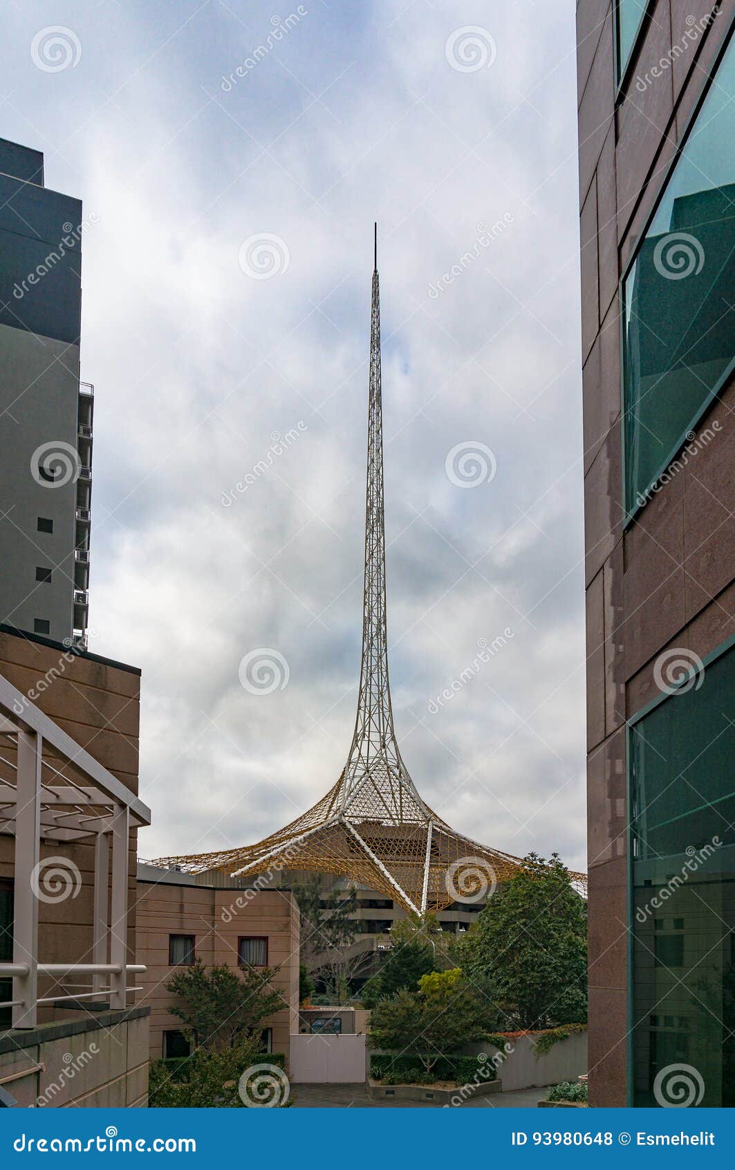 The Arts Centre building editorial stock photo. Image of city 93980648