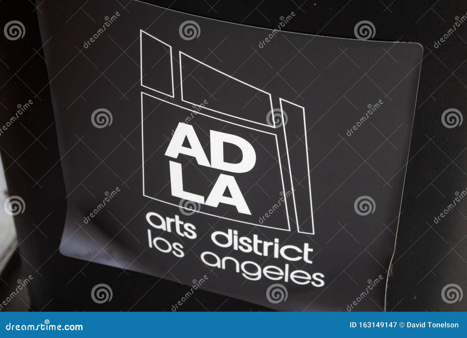 Arts District Los Angeles Sign Editorial Photography Image of
