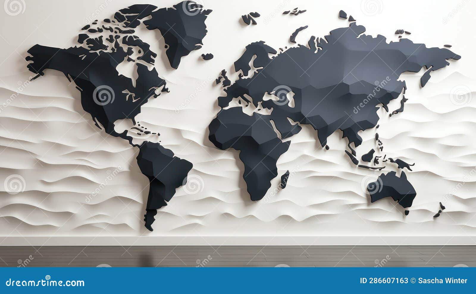 Elegance in Simplicity: Minimalistic Black and White World Map Stock Image - Image of simplicity 