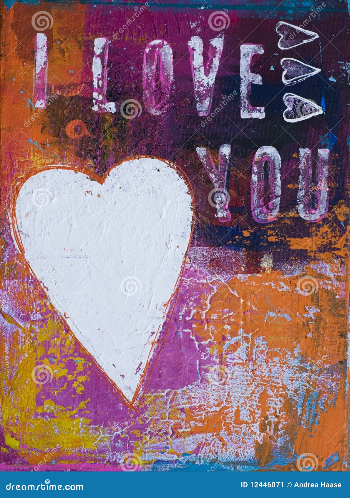 Artwork with heart stock illustration. Illustration of color - 12446071