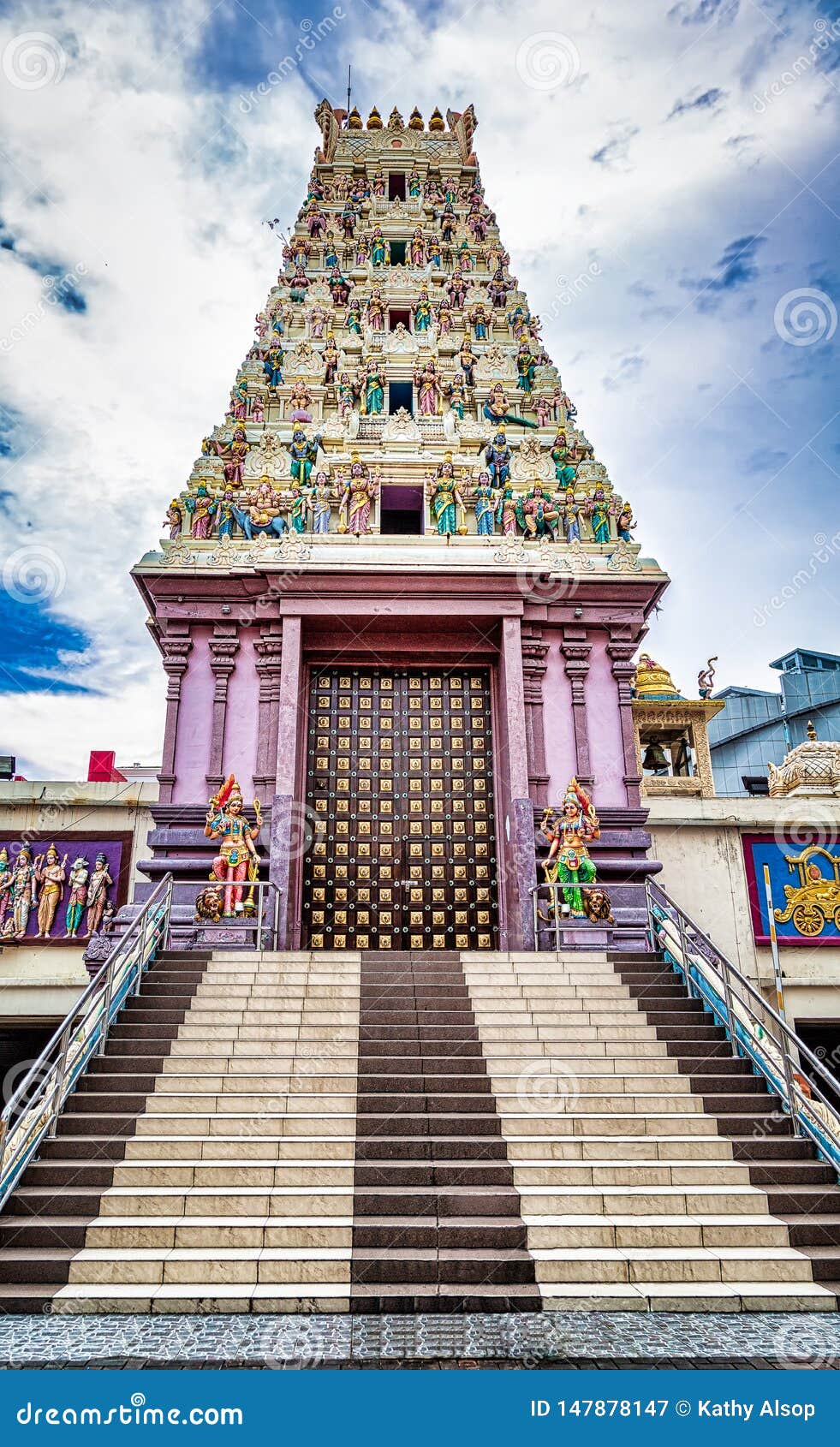 Sri Mariamman Temple, Singapores Hindu Temple Stock Image 