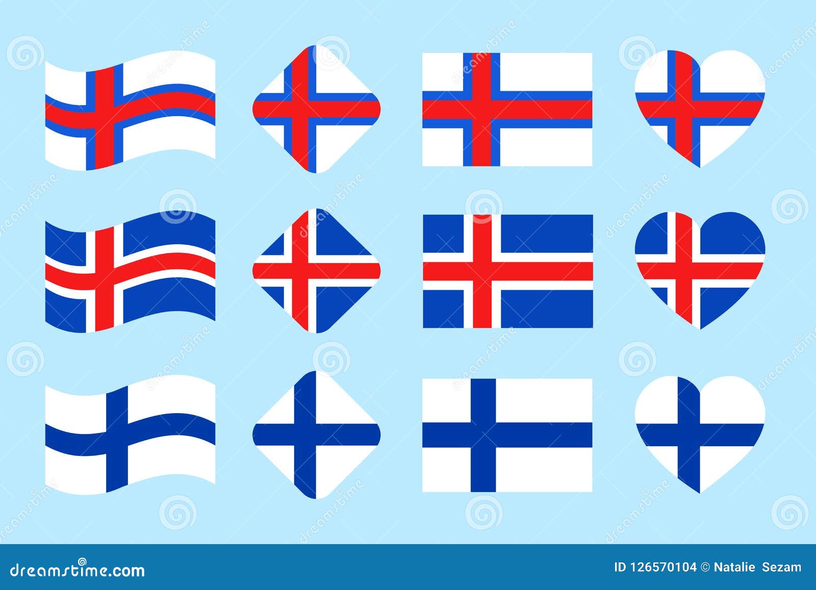 Elementos de bandeiras de países vetor bandeiras nacionais do mundo