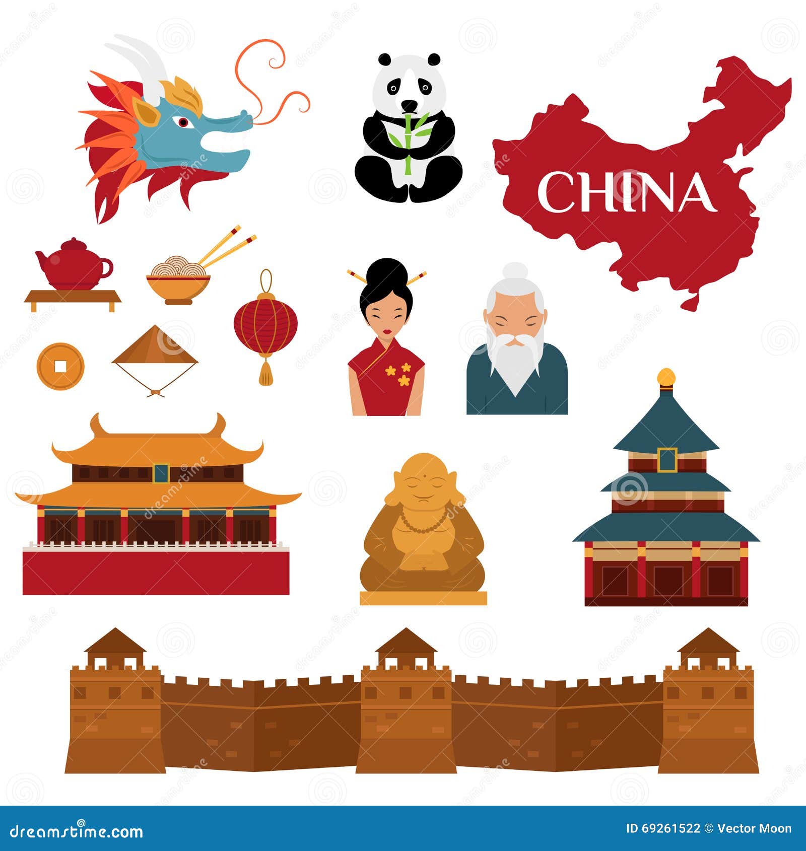 Vetores de Conjunto De Conceito De Ilustração De Ornamento De País De China  Arte Tradicional Cartaz Livro Resumo Motivos Otomano Elemento Vector  Decorativo Cartão Ou Convite Concepção Étnica e mais imagens de