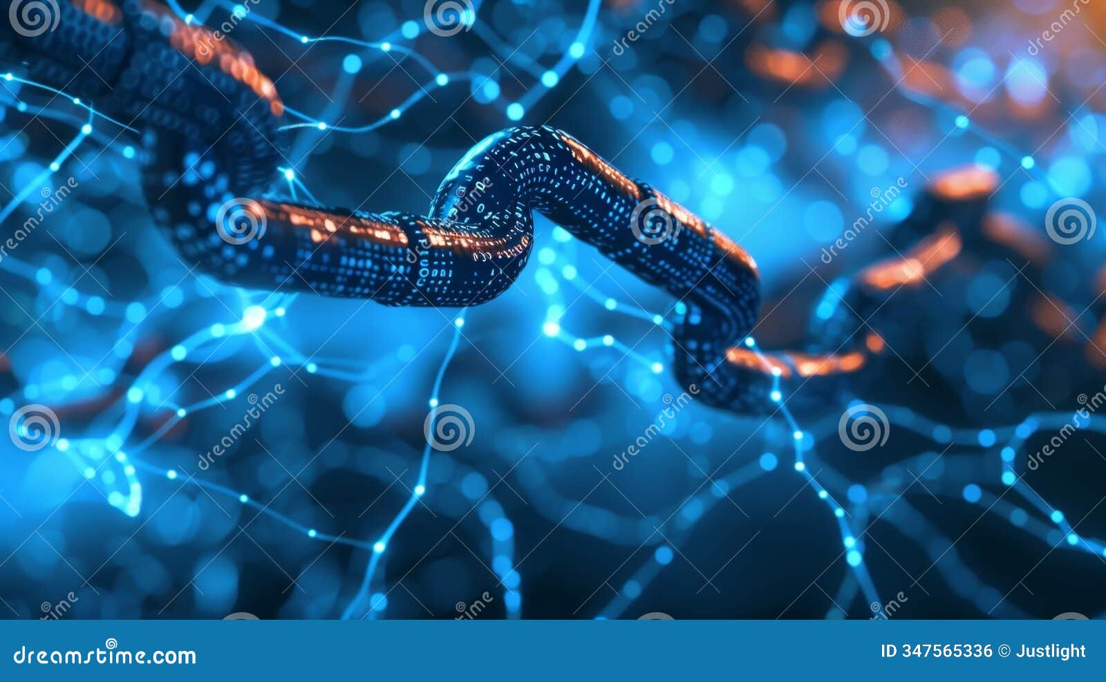 as the lightning strikes the blockchain network strengthens creating a powerful web of interconnected data