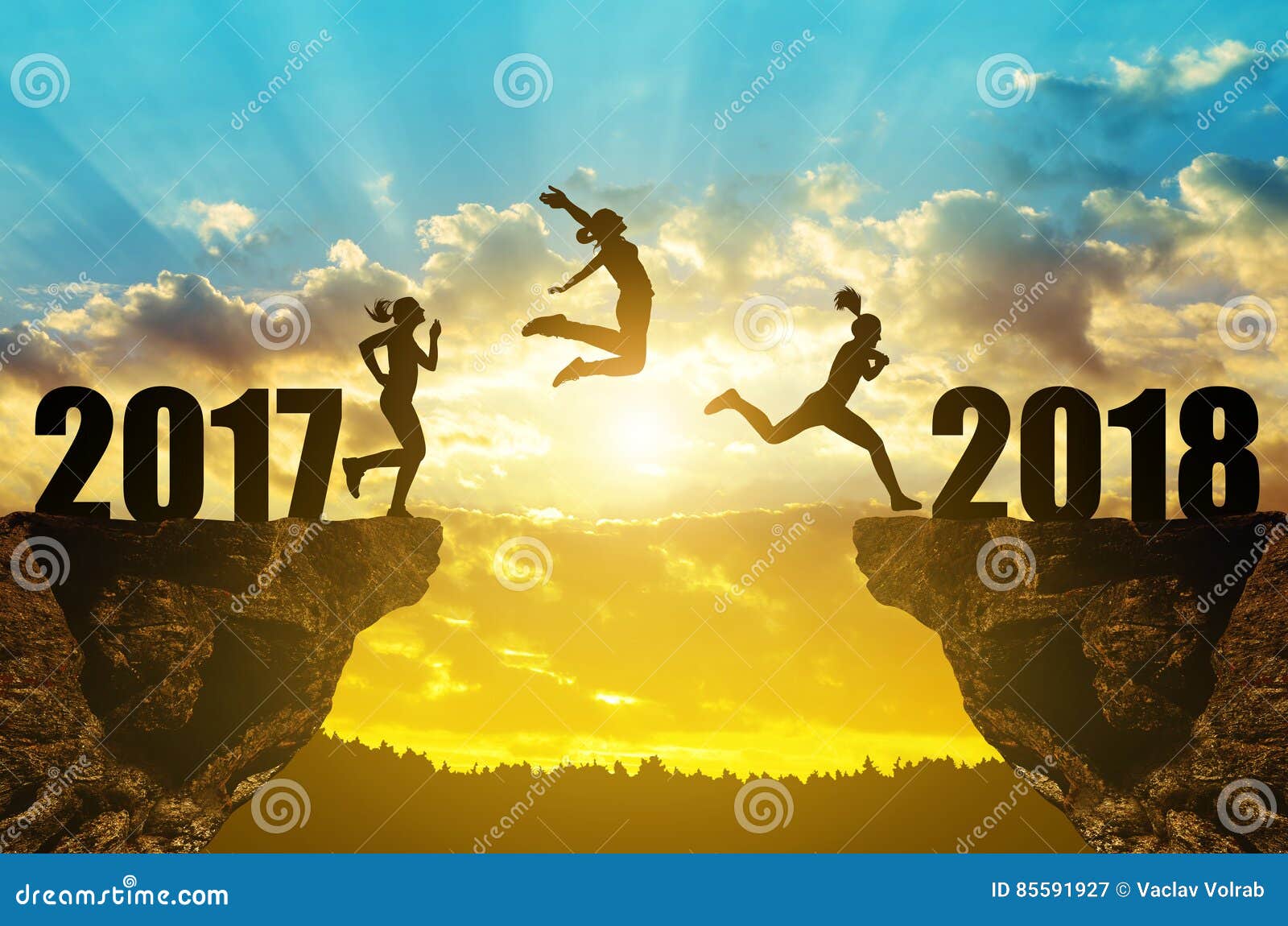 Feliz Ano Novo 2018 Fundo Minimalista Vetor Gratis