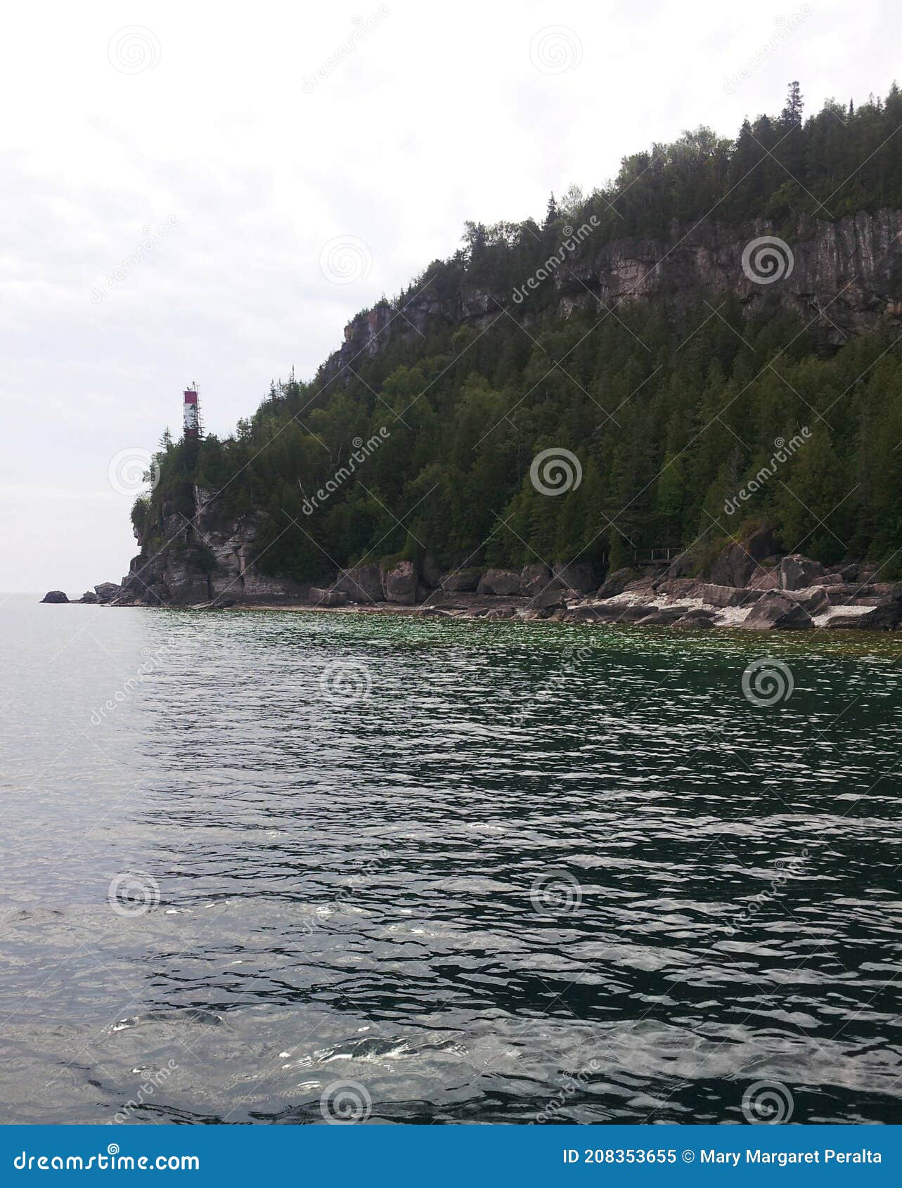 Flowerpot Island in Tobermory Ontario Stock Image Image of leisure