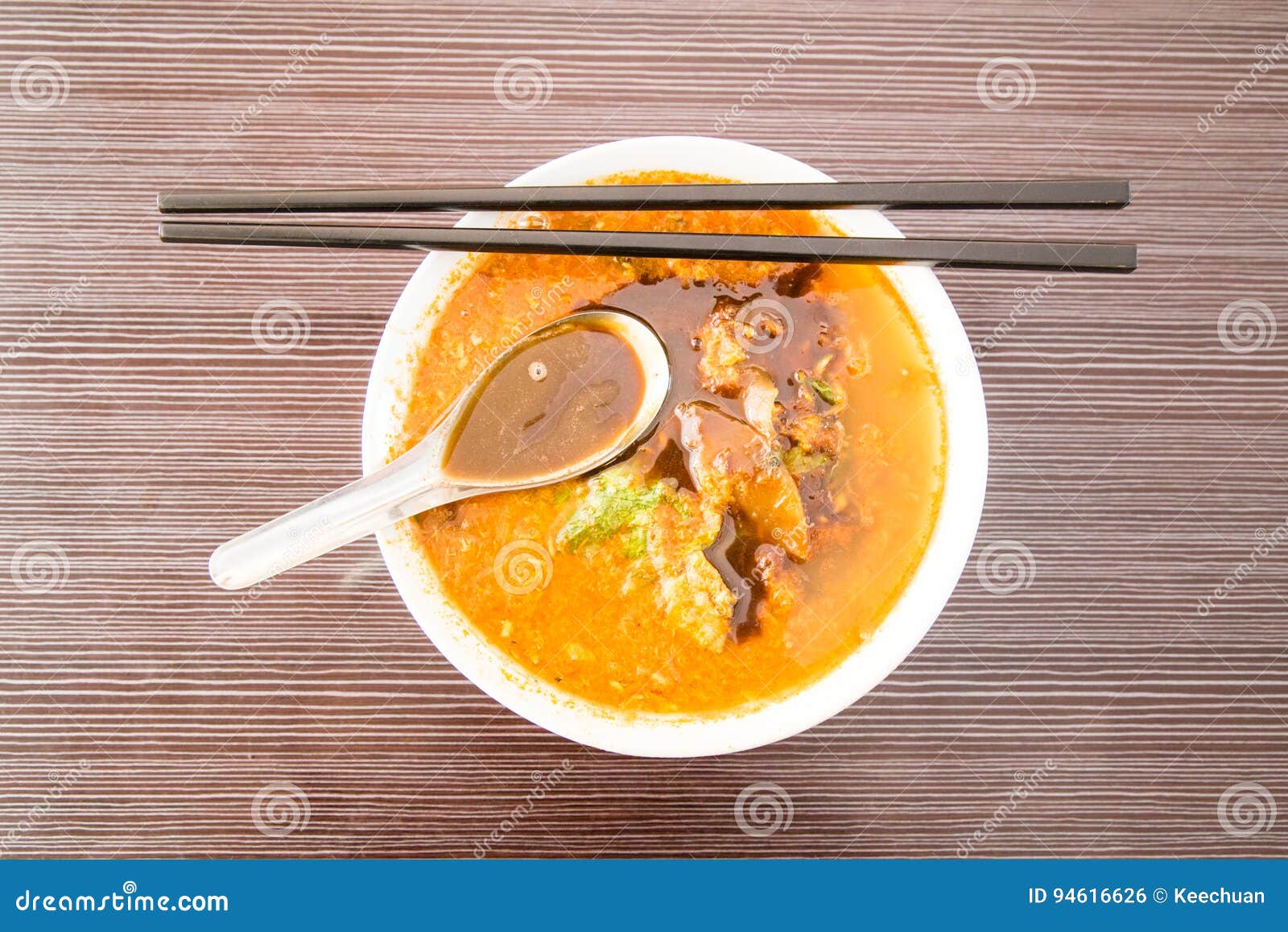 Asam Laksa, Popular Penang Noodle with Prawn Paste Stock Photo - Image