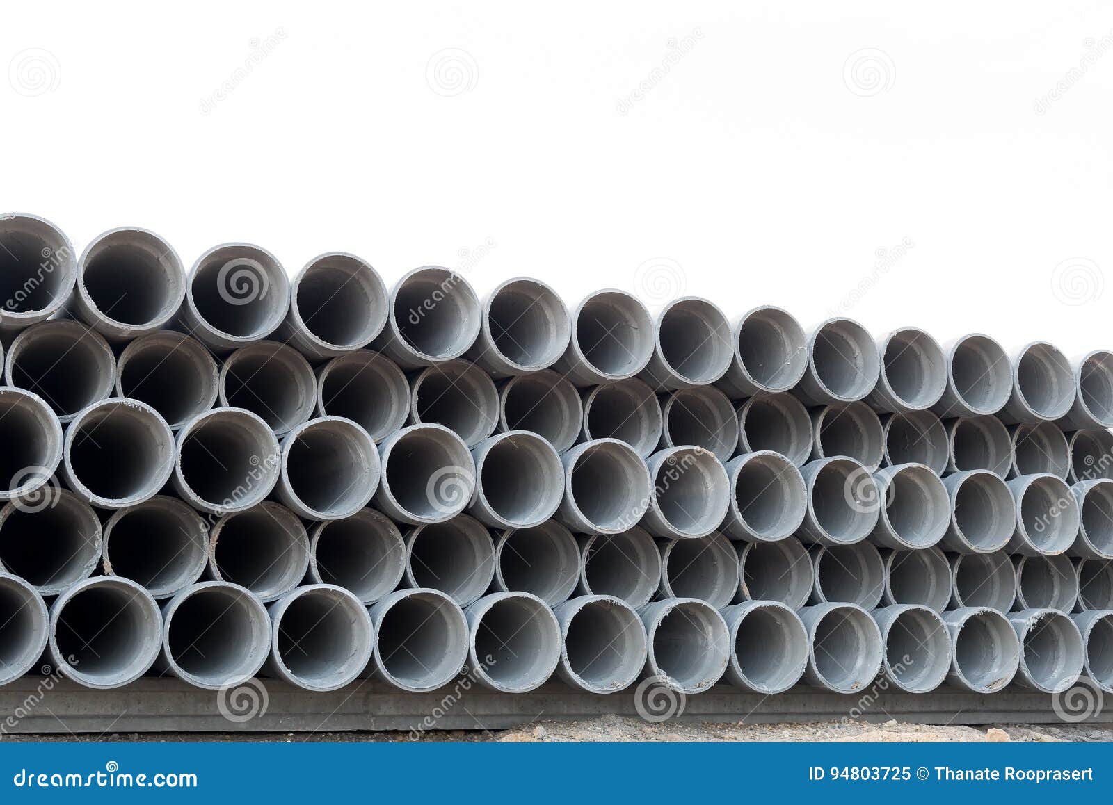 The asbestos cement pipes. stock image. Image of pipeline 94803725