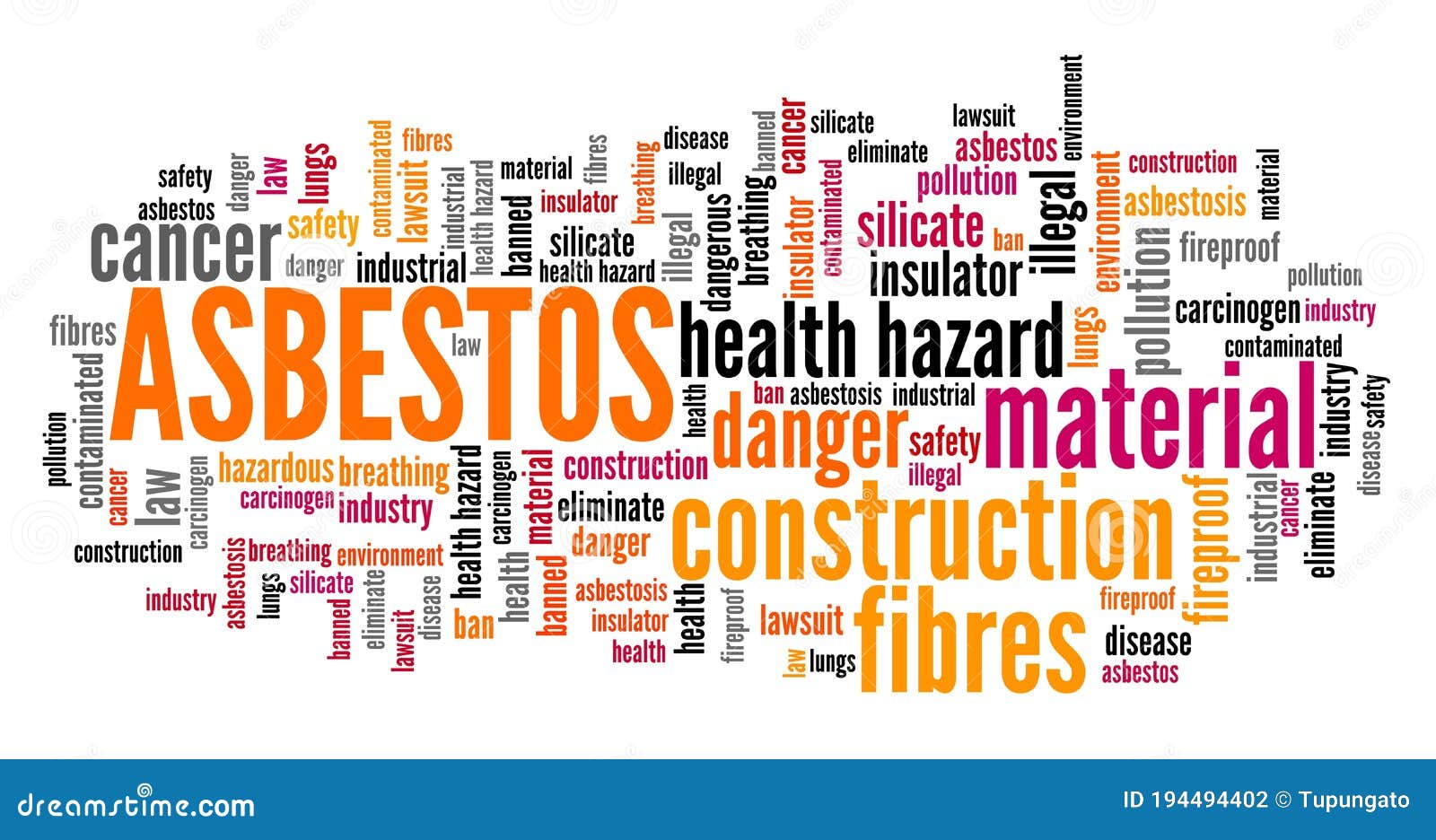 Asbestos Construction Material Stock Illustration Illustration of