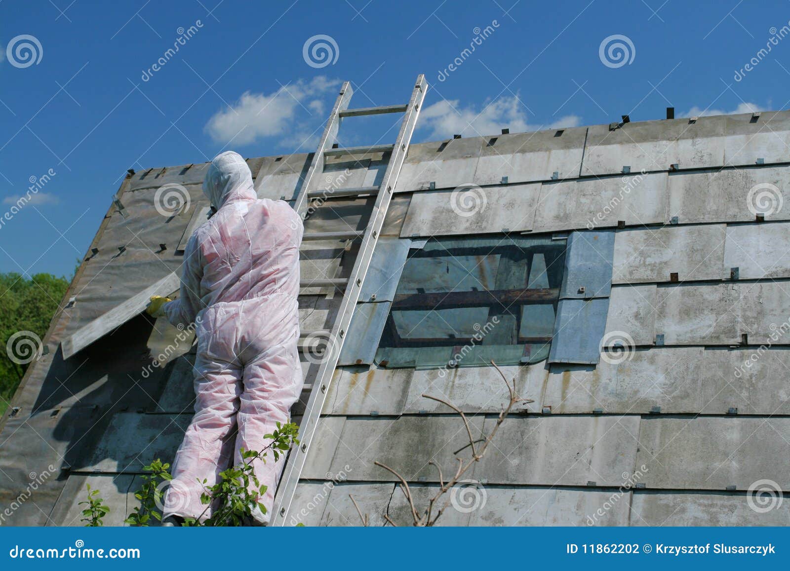asbestos removal worker