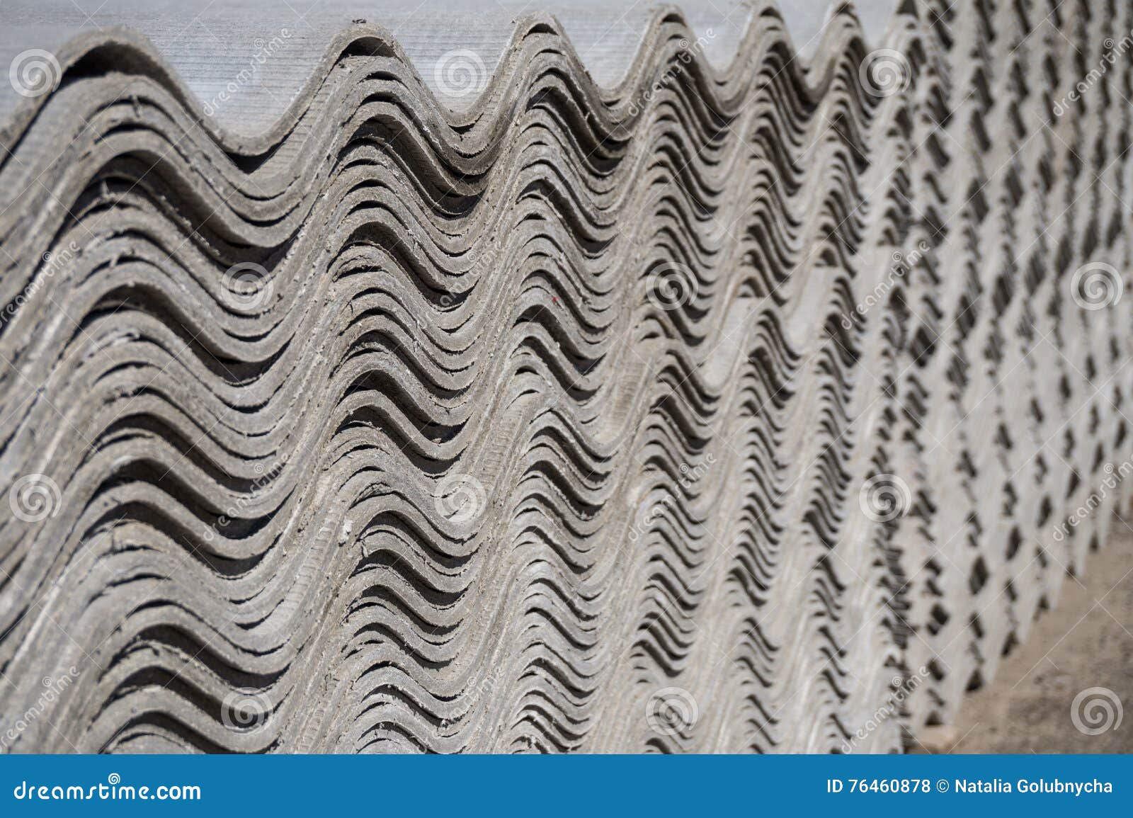 Asbestos Slate Roofing Sheets Stock Photo Image of stacked, pack