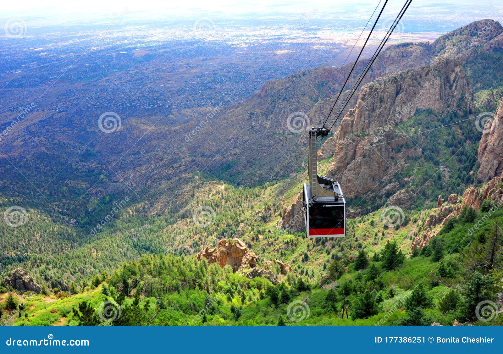 Crest Tram Ride In Sandia Mountains Royalty-Free Stock Photography ...