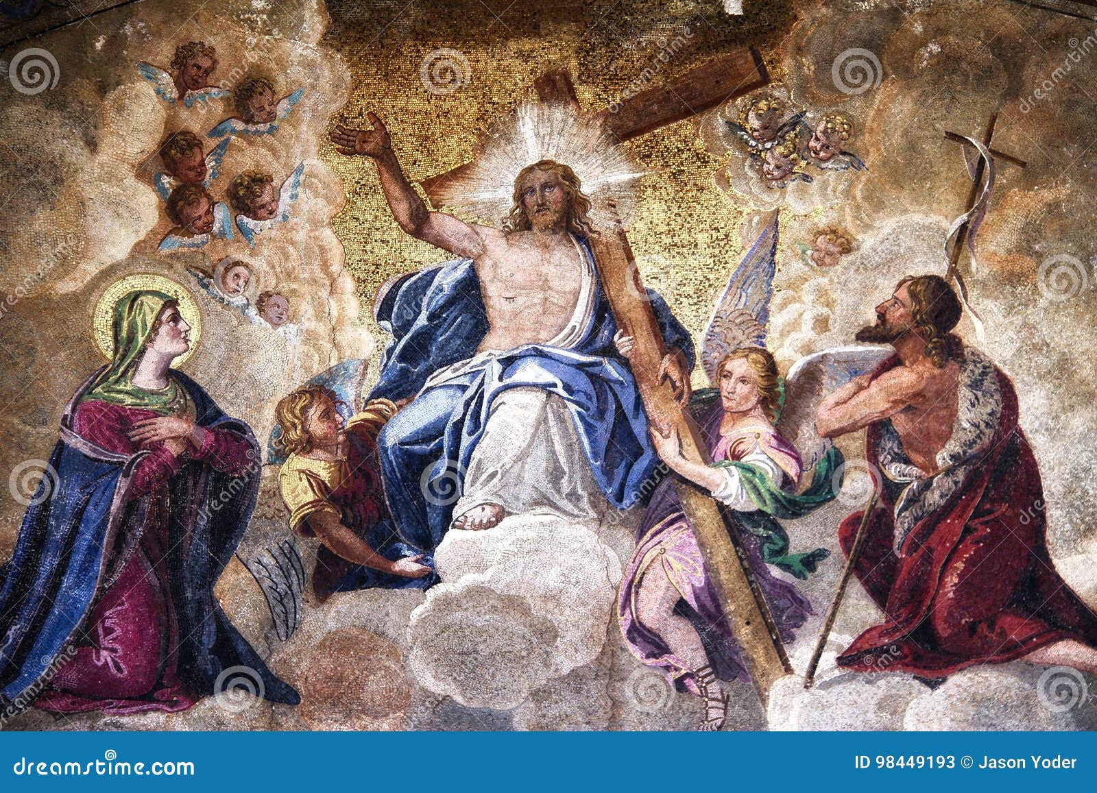 Ascension De Jesus Christ Mosaic Image stock Image du cadre, italie