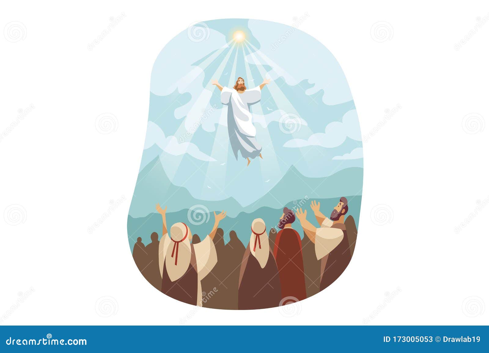 Jesus Ascension Clipart