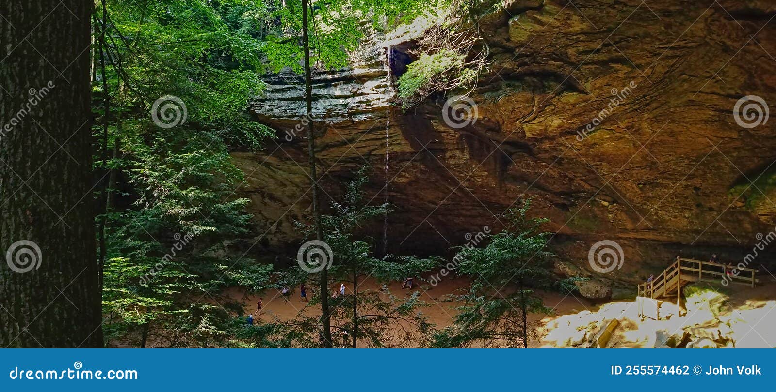 Ash Cave at Hocking Hills State Park in Southern Ohio Stock Photo