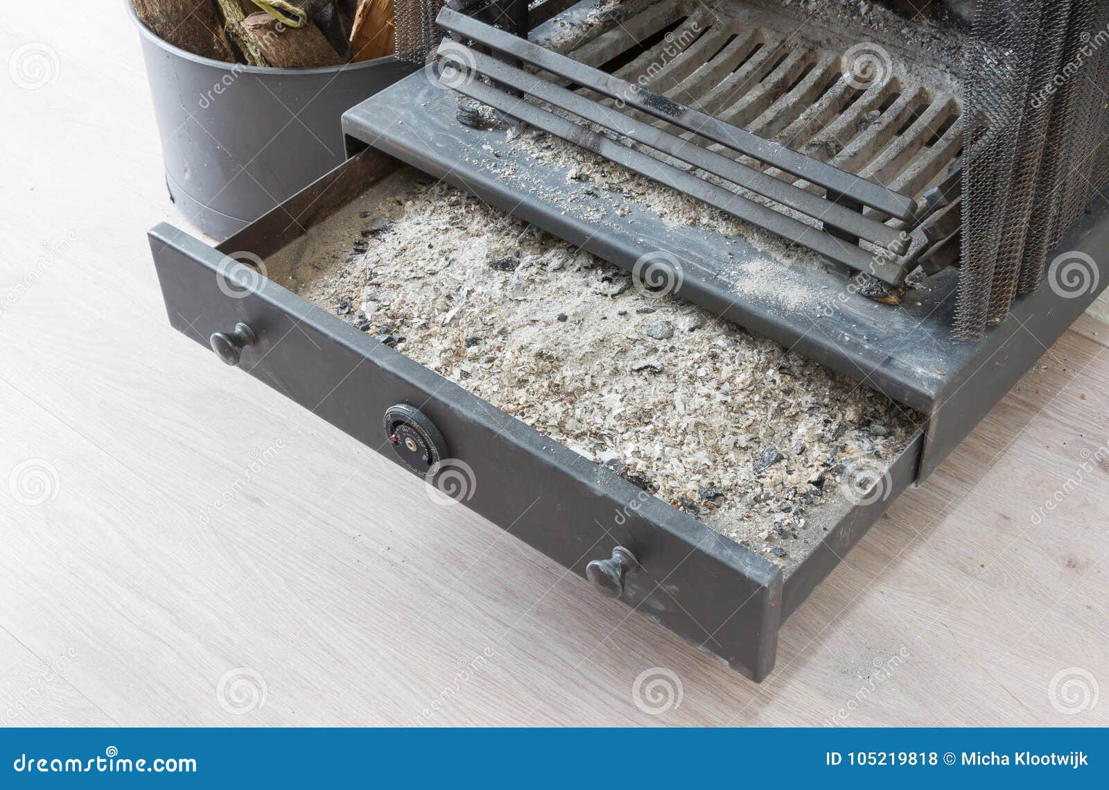 Ash in a fireplace stock photo. Image of grey, material 105219818
