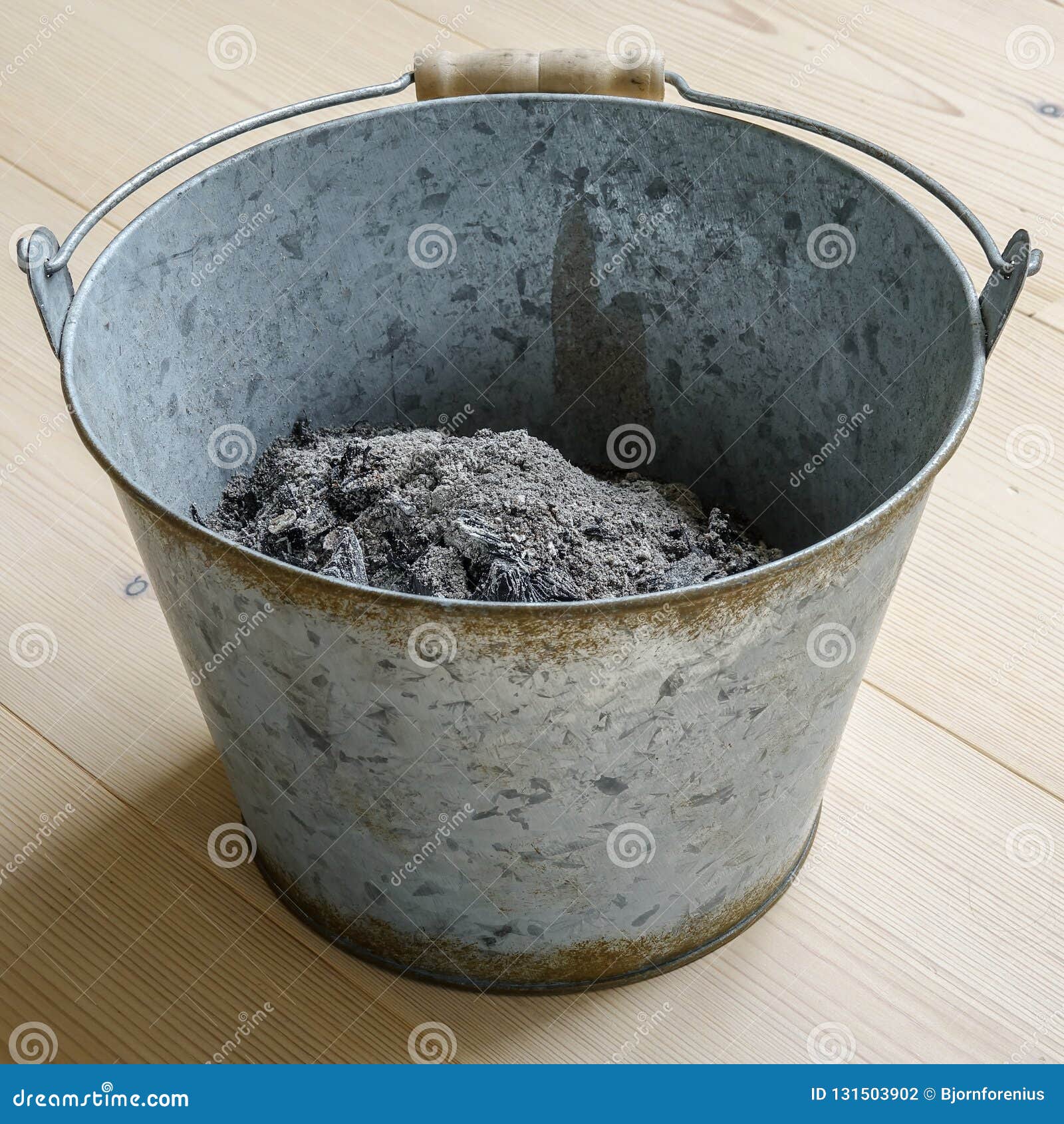 Ash in a metal bucket stock photo. Image of coal, hearth 131503902
