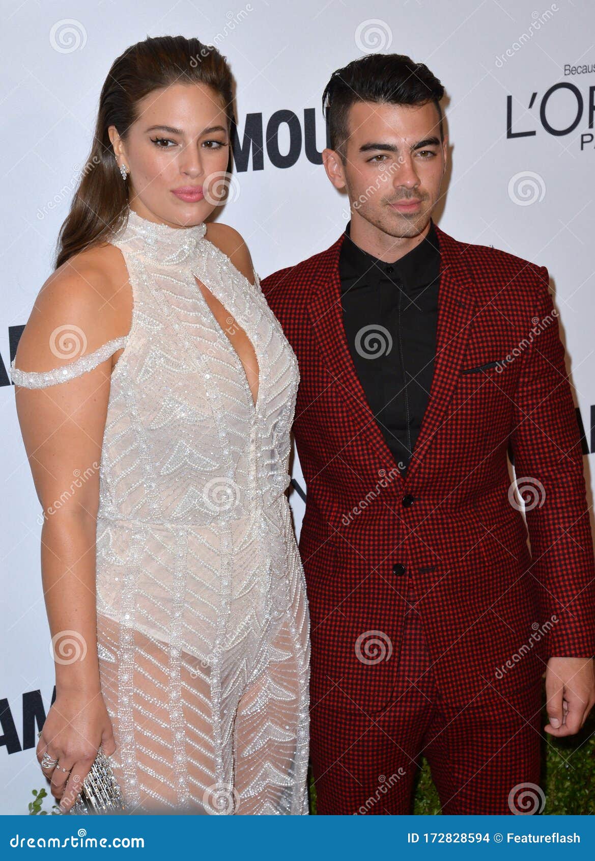 Ashley Graham & Joe Jonas Editorial Stock Image Image of model