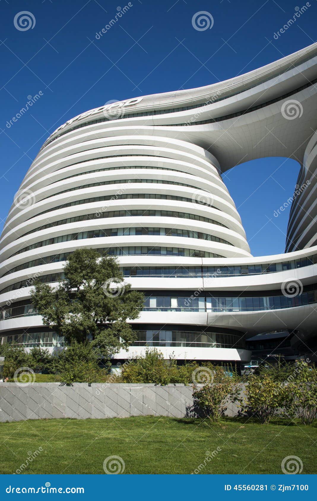 In Asia, China, Beijing, SOHO, the Milky Way, Modern Architecture ...