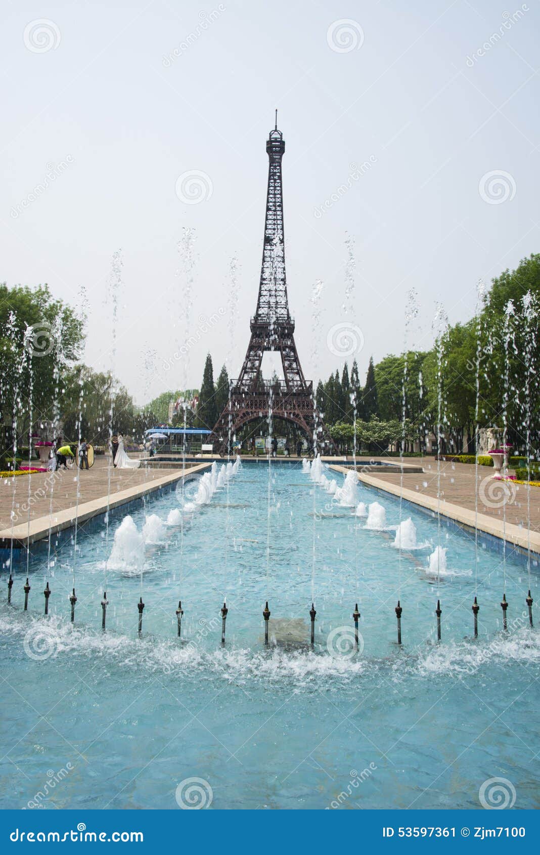 Chinese Asia, Beijing, the World Parkï¼ŒMiniature Landscape, Eiffel Tower  Editorial Photography - Image of tower, miniature: 53597222