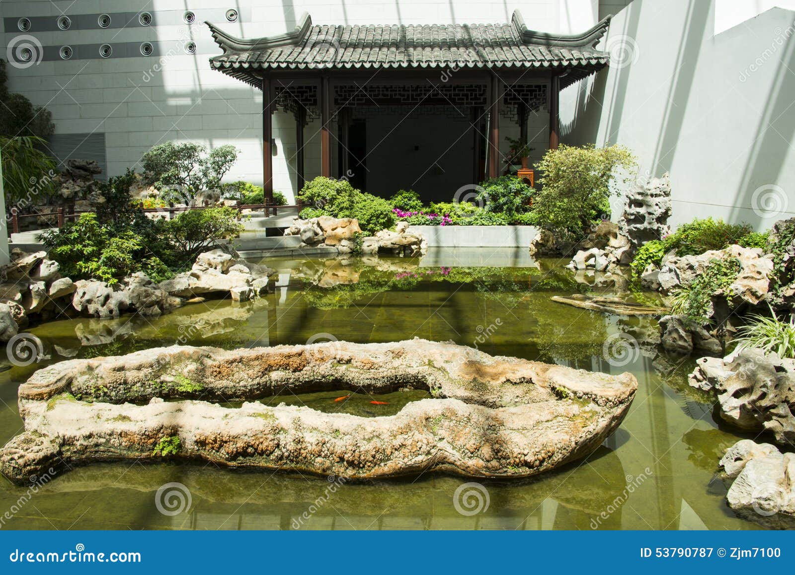 Asia Chinese Beijing China Garden Museum Indoor Exhibition Hall