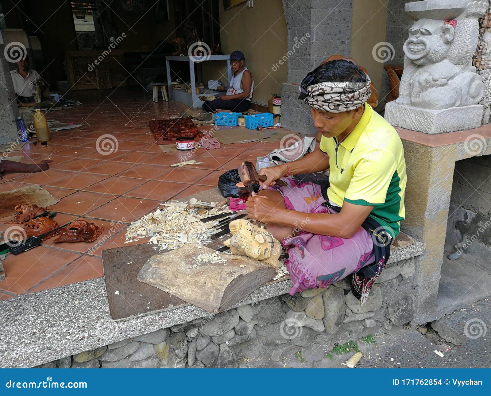 Southeast Asia Indonesia Bali Arts Wooden Sculpture Village Mas Ubud