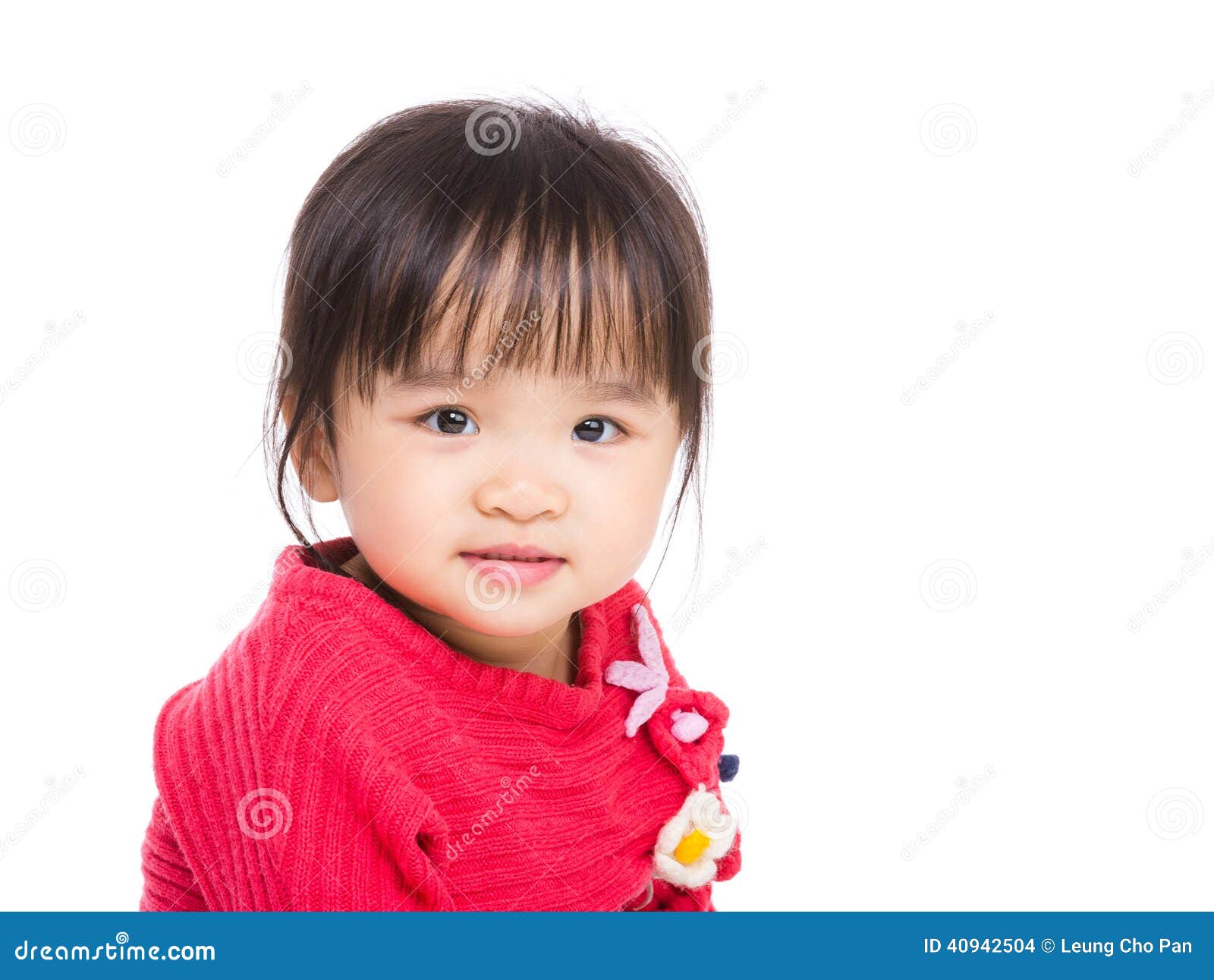 Asia little girl portrait stock photo. Image of beautiful - 40942504