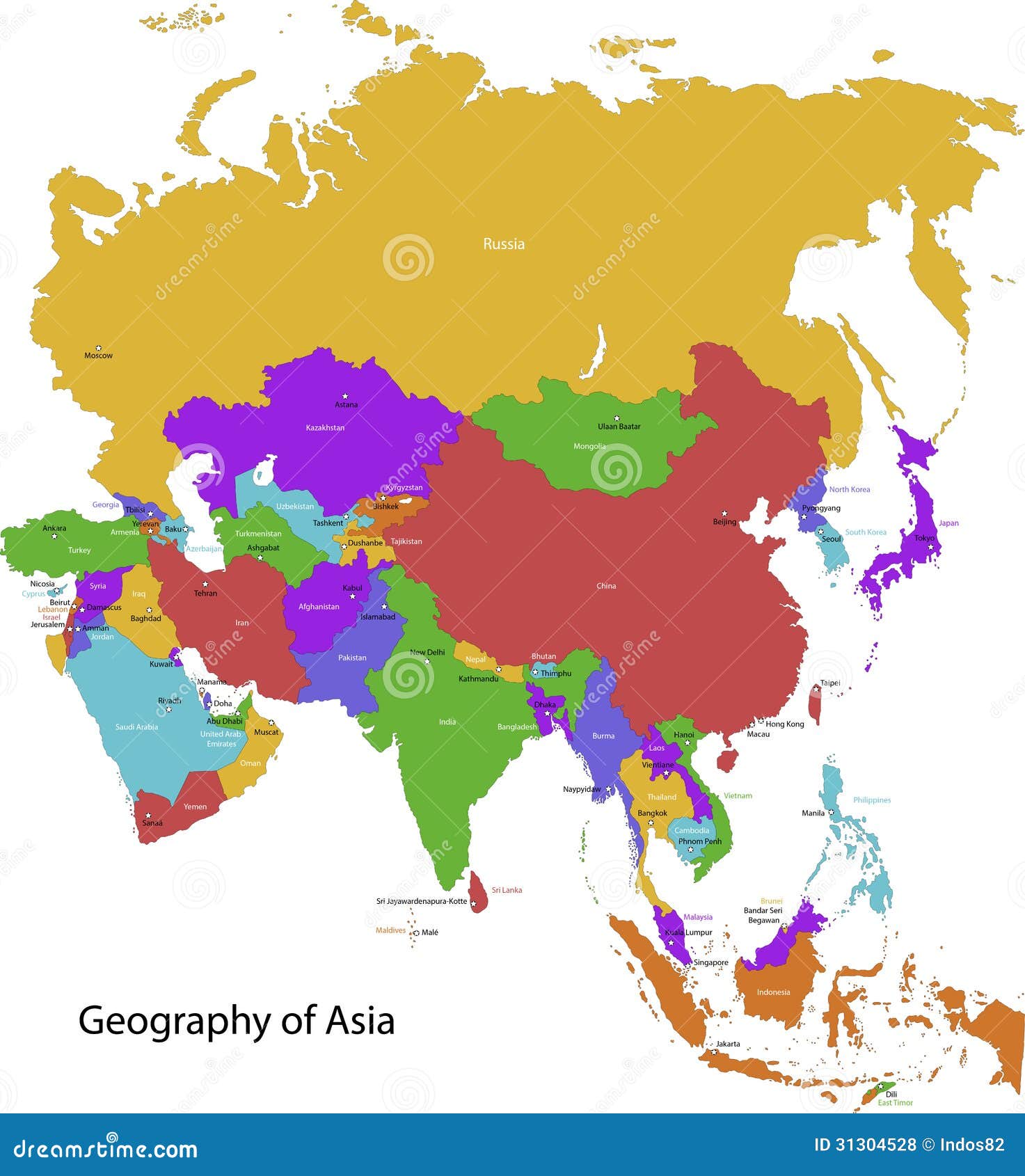 asia map