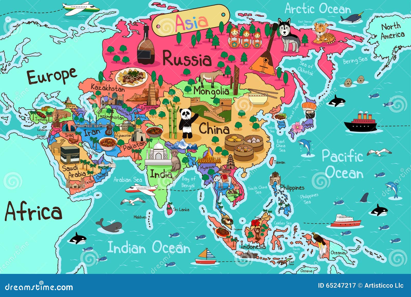 clipart map of asia - photo #39