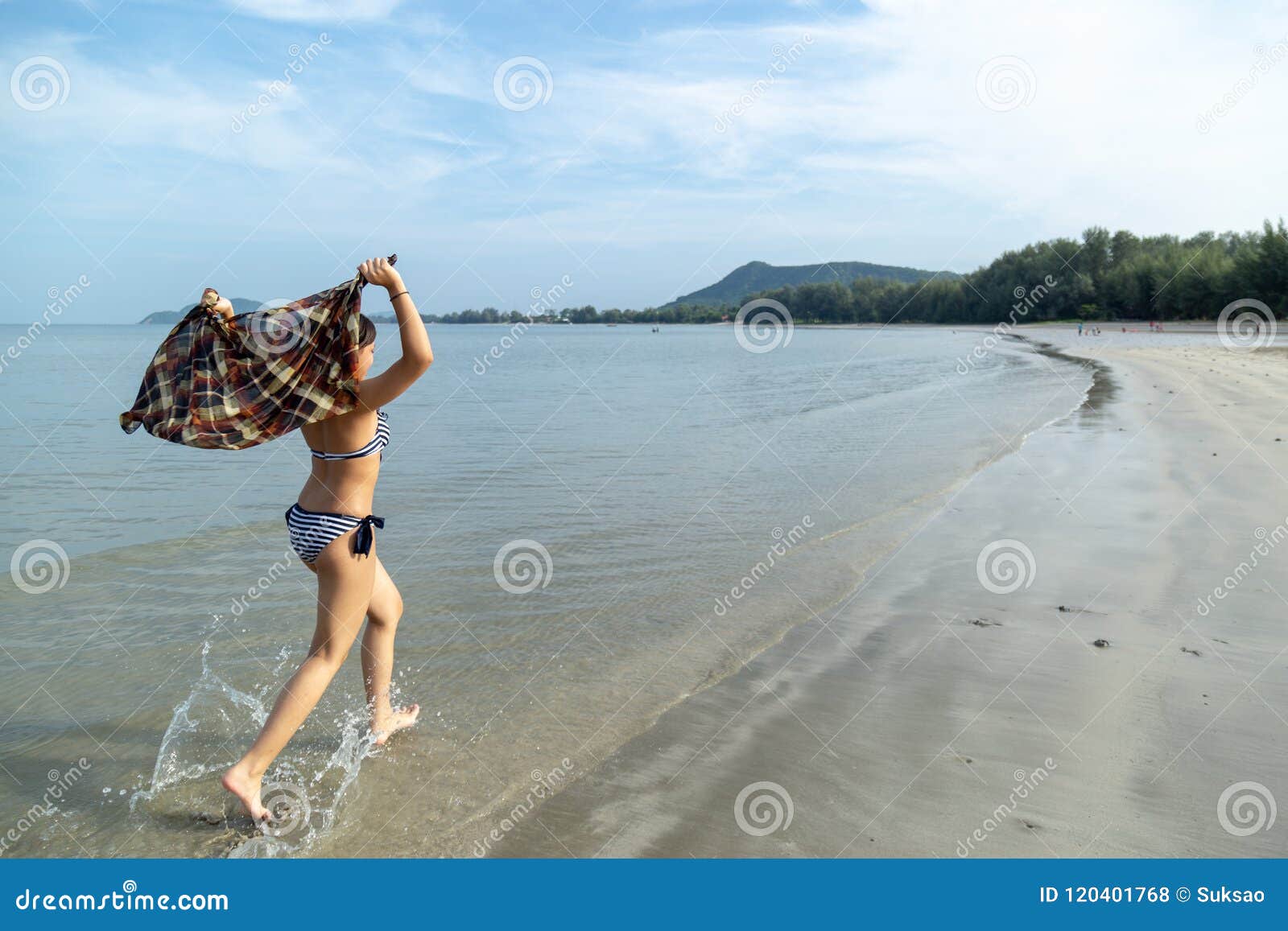 Teenage Girl Blue Bikini Sea Shore Stock Photos - Free & Royalty-Free Stock  Photos from Dreamstime